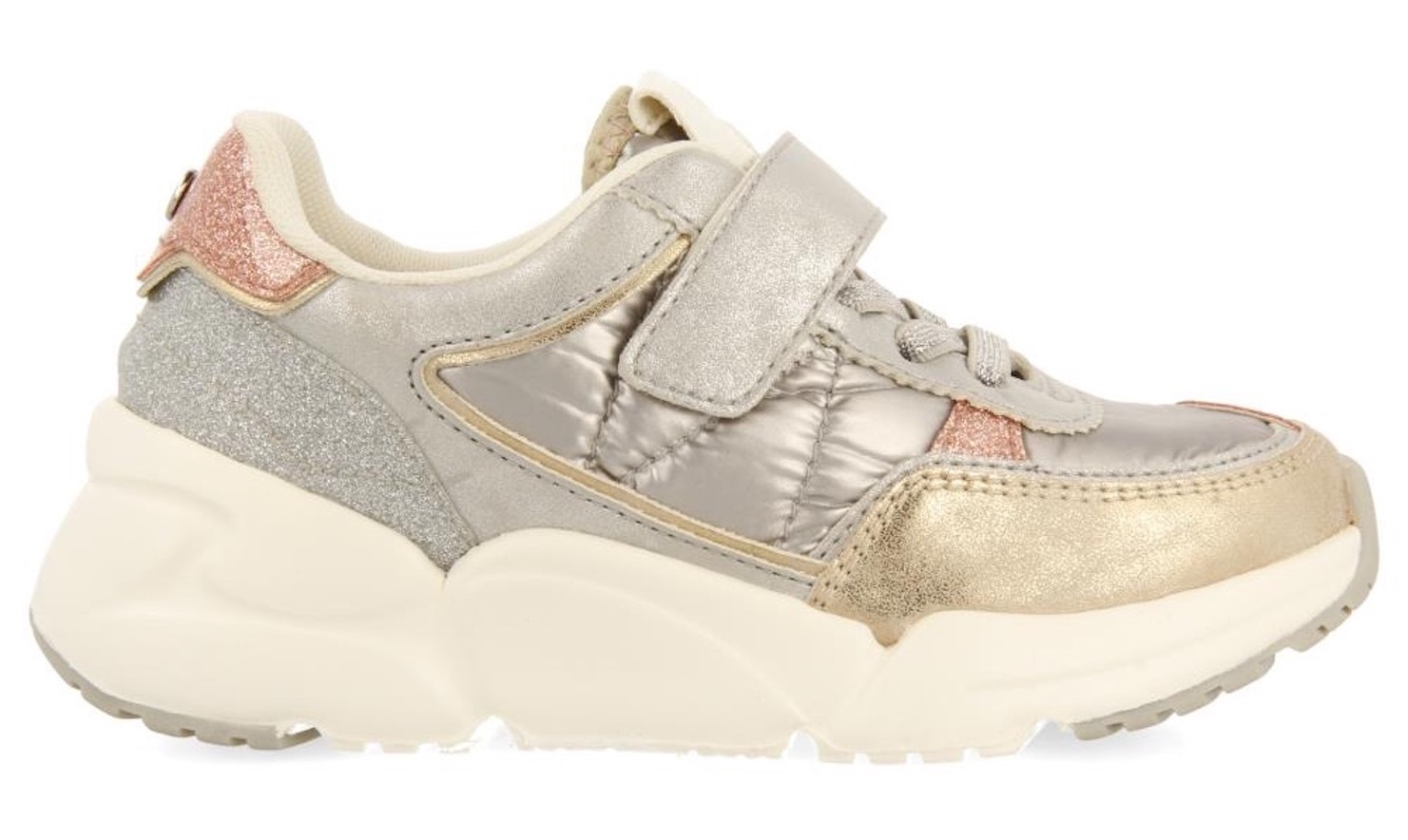 Gioseppo Sneaker »GORHAM«, Chunky Sneaker, Sneaker, Schnürschuh im Metallic Look