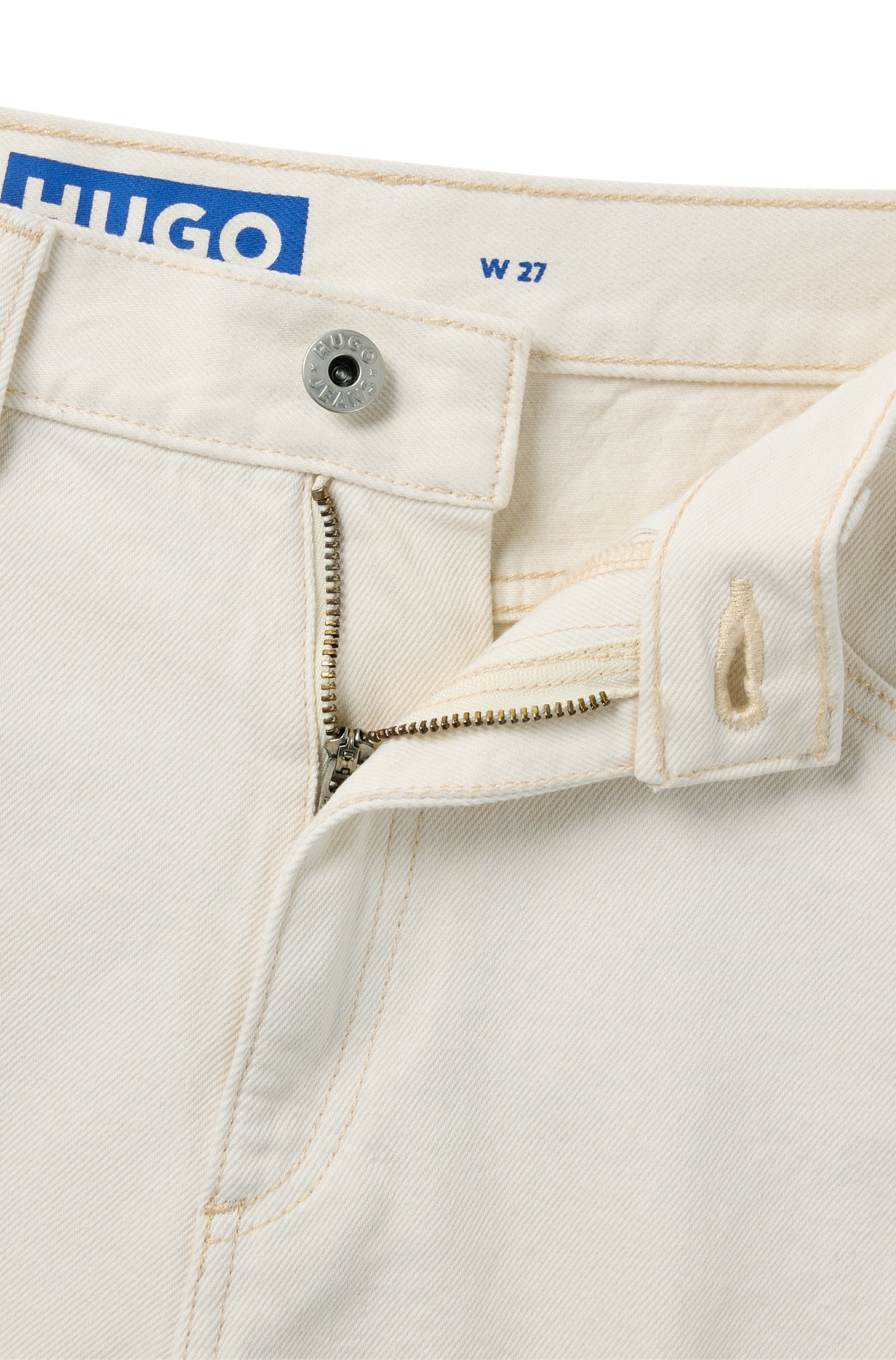 HUGO Blue Shorts »Gimusa_1_B«, mit geschnittener Kante am Saum