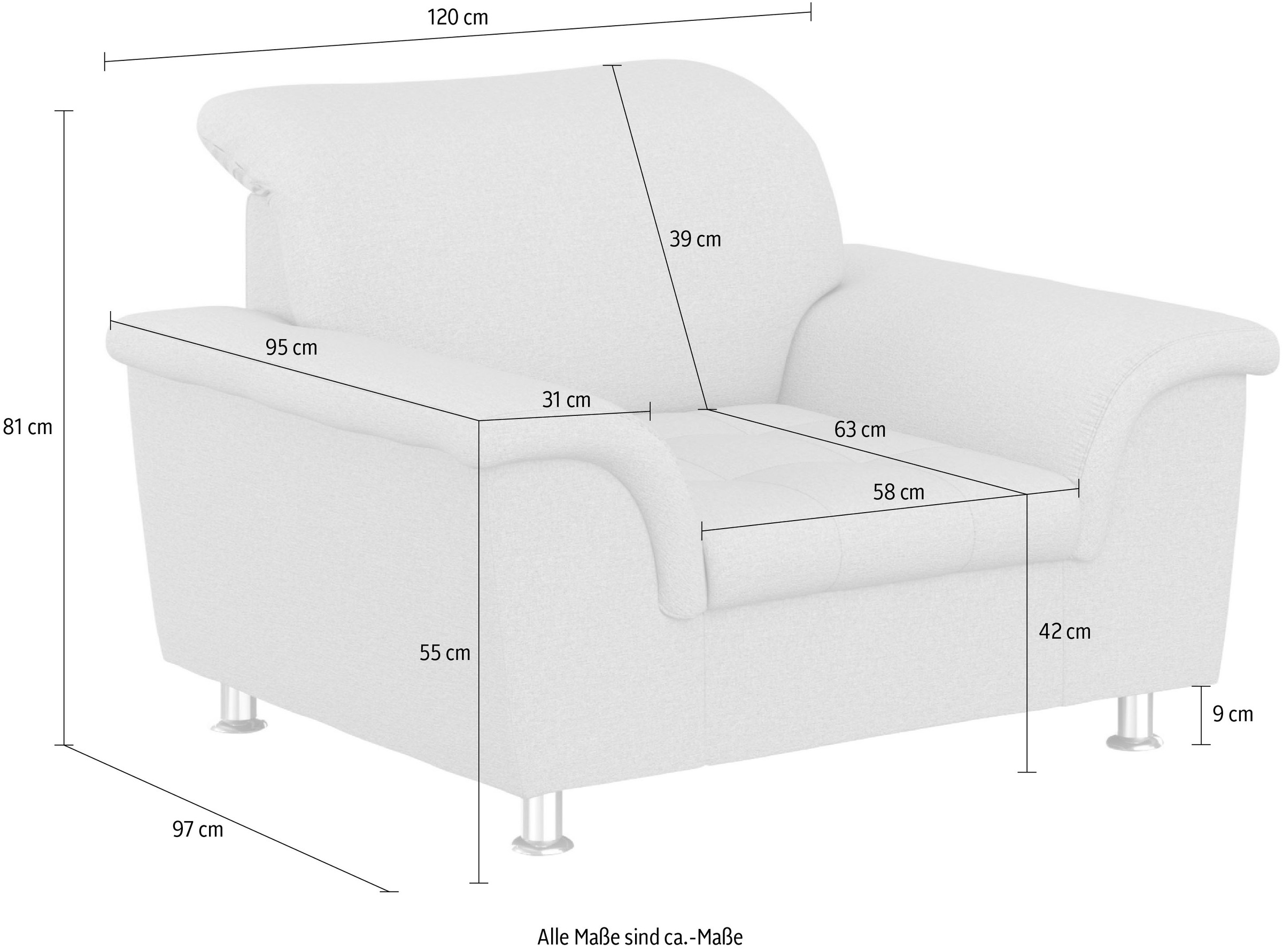 DOMO collection Sessel »Franzi«