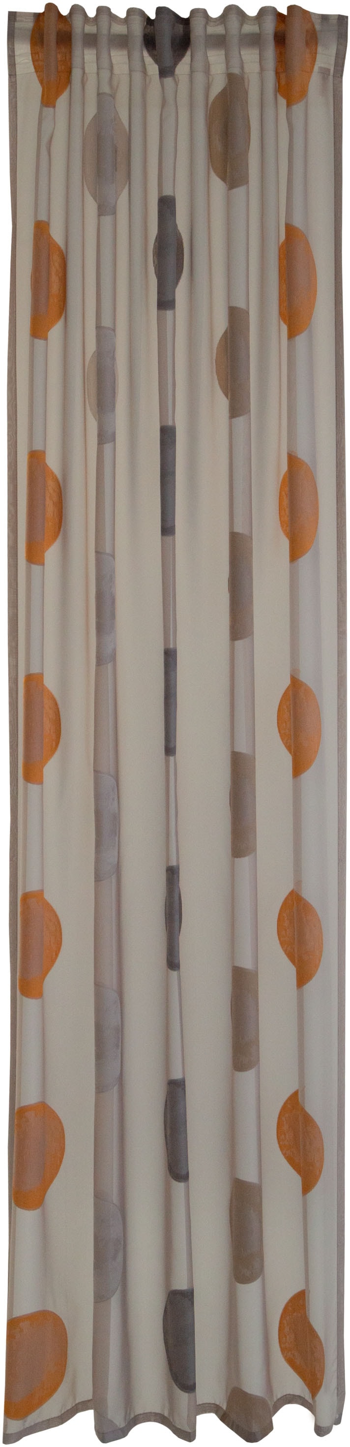 HOMING Vorhang »Kaleo«, Schlaufen (1 weiß/grau Vorhang Kaleo kaufen 140x245cm | verdeckten mit BAUR St.)