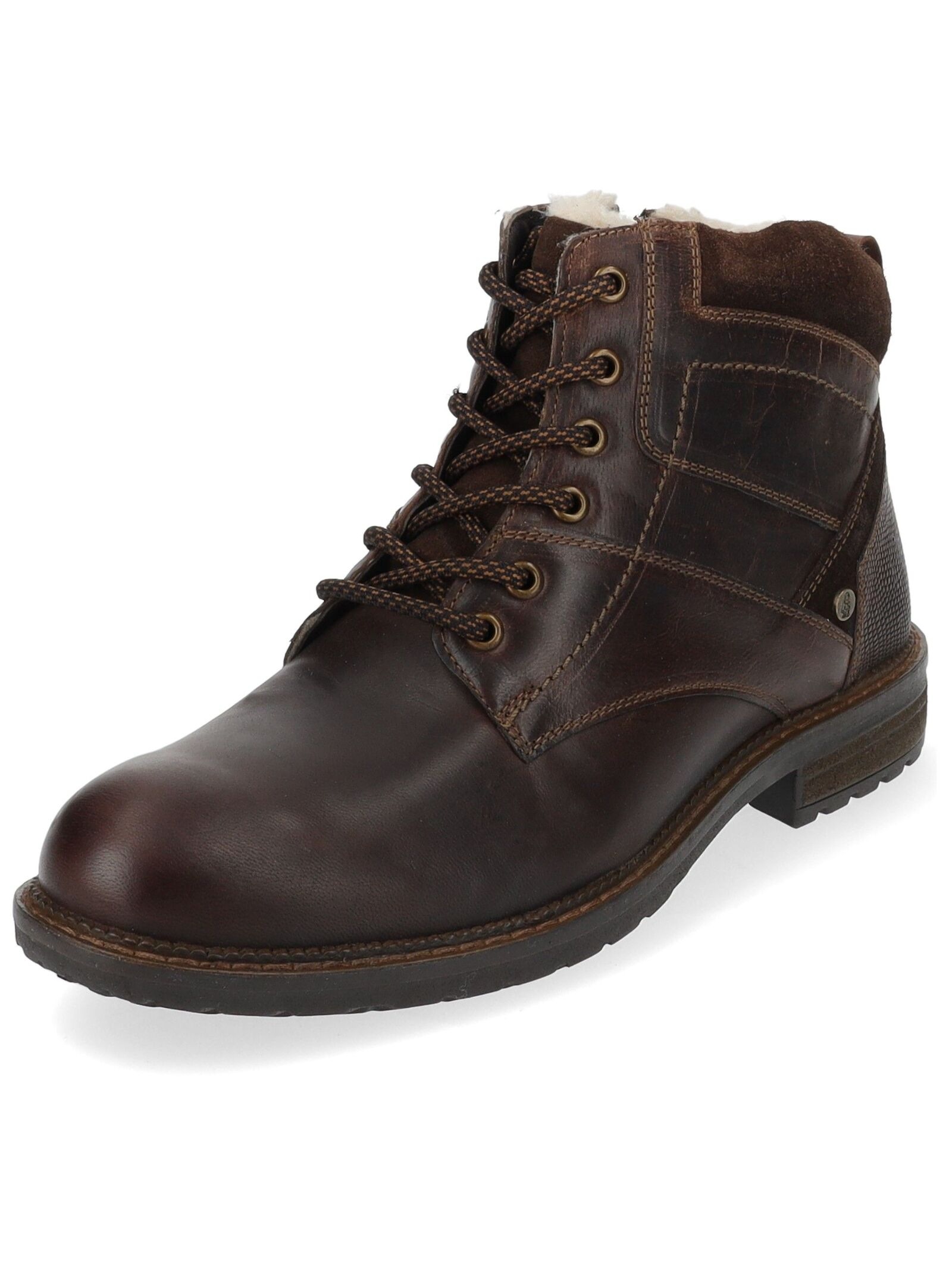 Hush Puppies Schnürstiefelette "Hush Puppies Stiefelette Leder" günstig online kaufen