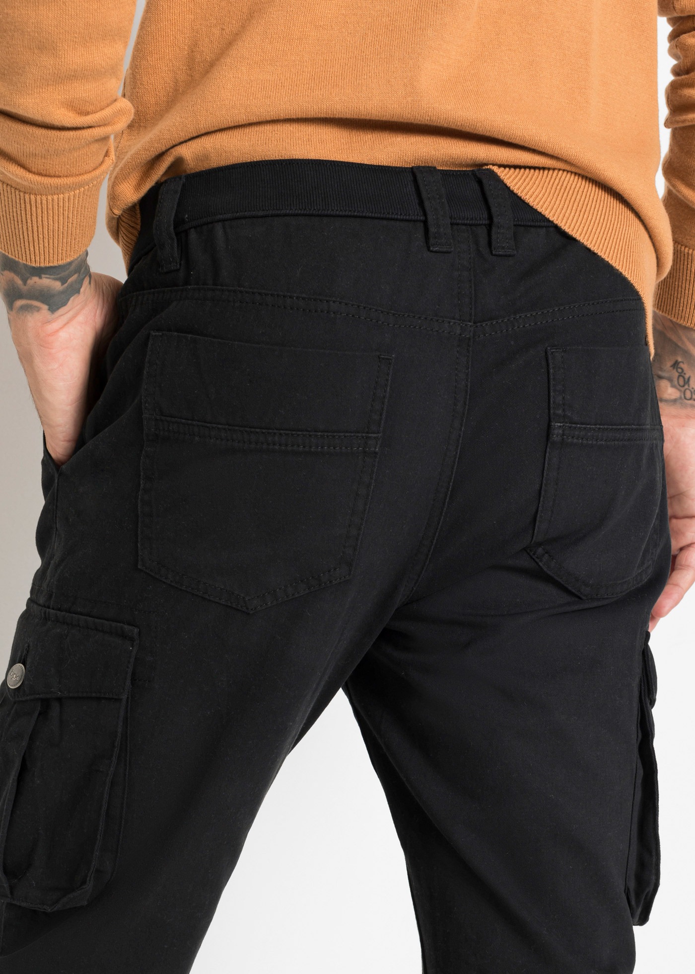 Thumbnail - bonprix Cargohose Regular Fit Cargohose aus reiner Baumwolle, Straight