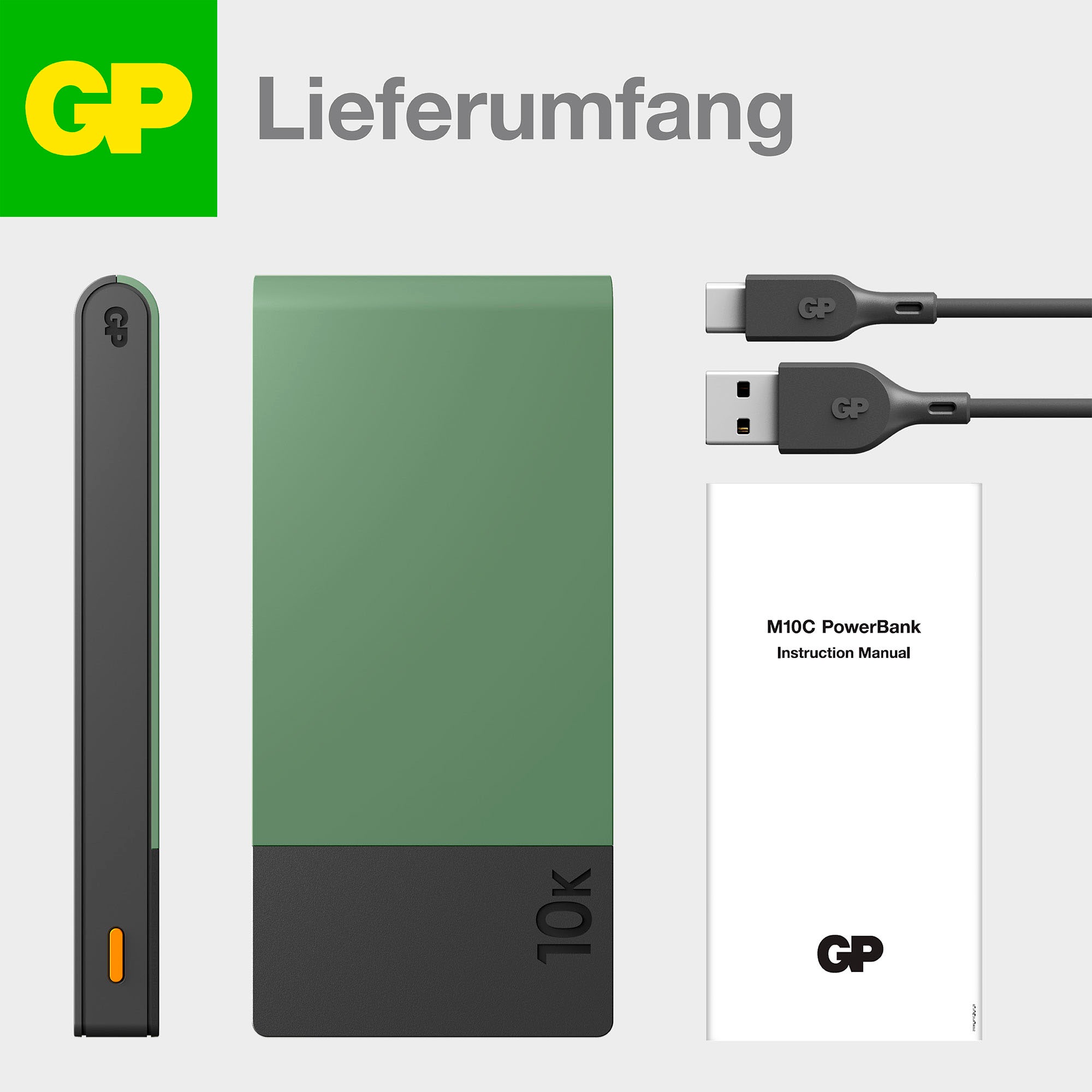 GP Batteries Powerbank »M2+, 10.000 mAh« 10.000 mAh