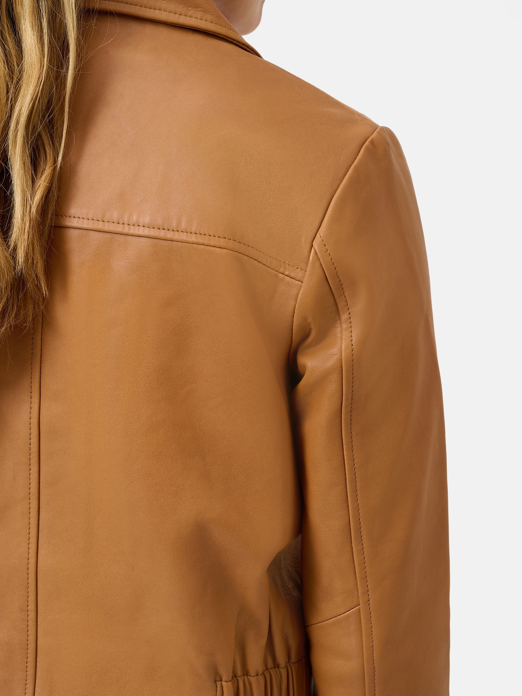 RICANO Lederjacke »Lederjacke Juliette« ohne Kapuze Handgefertigt aus echtem Leder