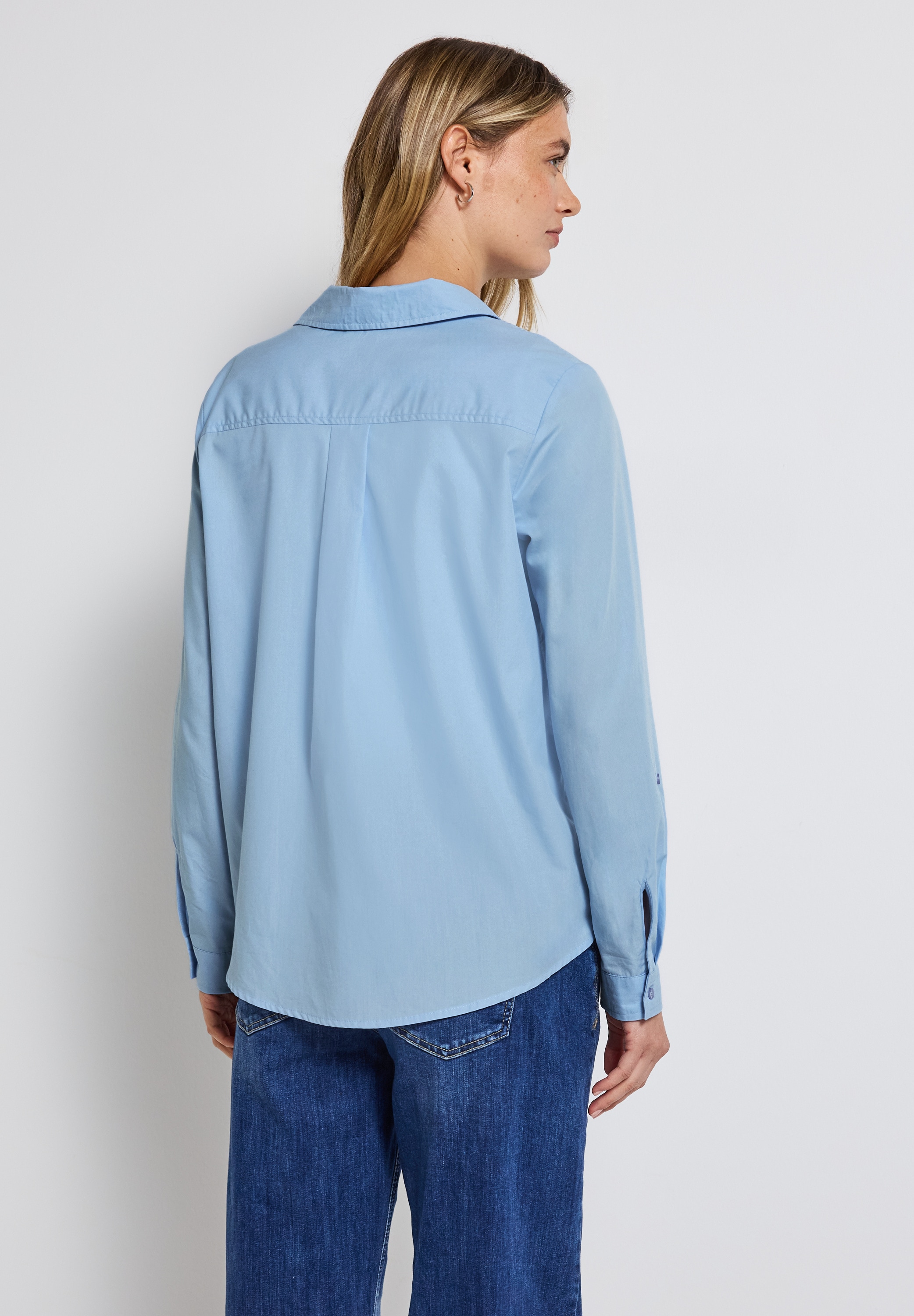 STREET ONE Hemdbluse, aus reiner Baumwolle