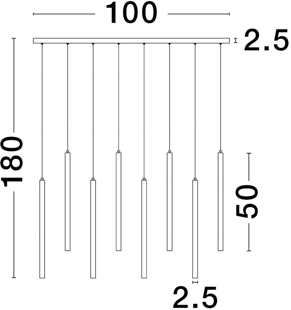 Nova Luce LED-Hängeleuchte »TRIMLE« LED-Modul 1 Stk. Warmweiß