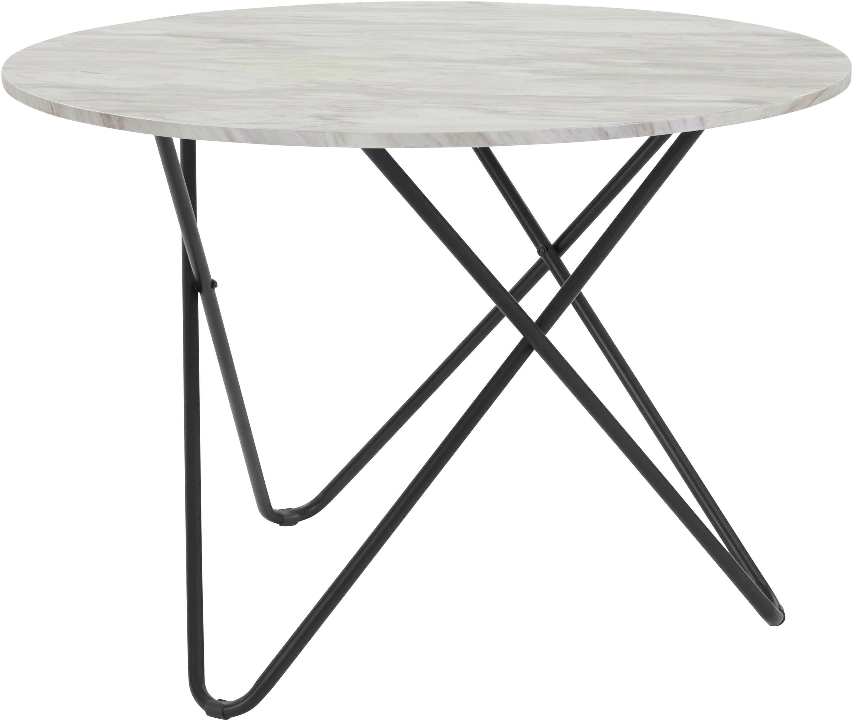 Thumbnail - INOSIGN Essgruppe "Emmajonas", (Set, 5 tlg.), moderner runder Tisch in Marmoroptik