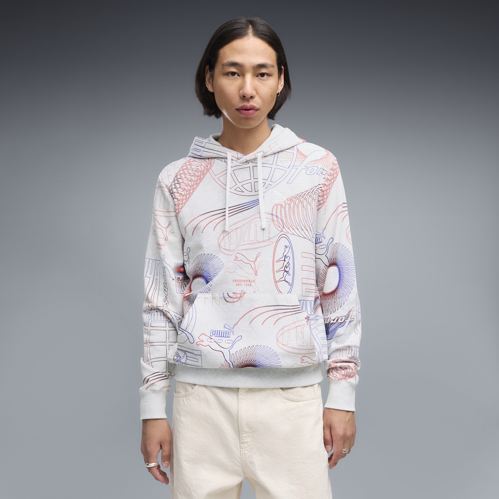 PUMA Hoodie »Essentials Printed Graphic Hoodie Herren«
