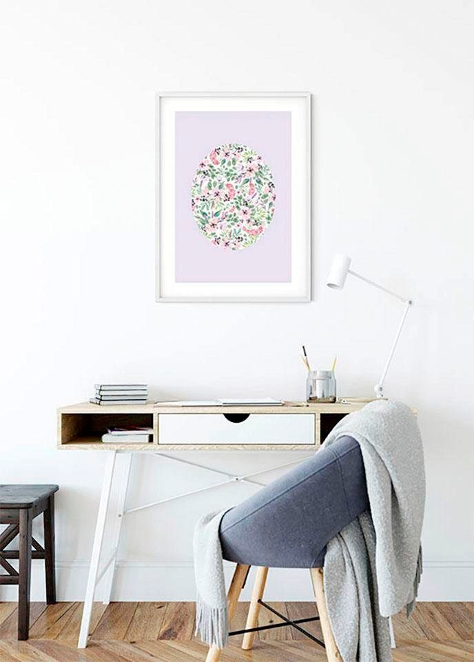 Komar Bild »Shelly Patterns Lavender«, Blumen, (1 St.), Wandbild zur Dekoration - ohne Rahmen