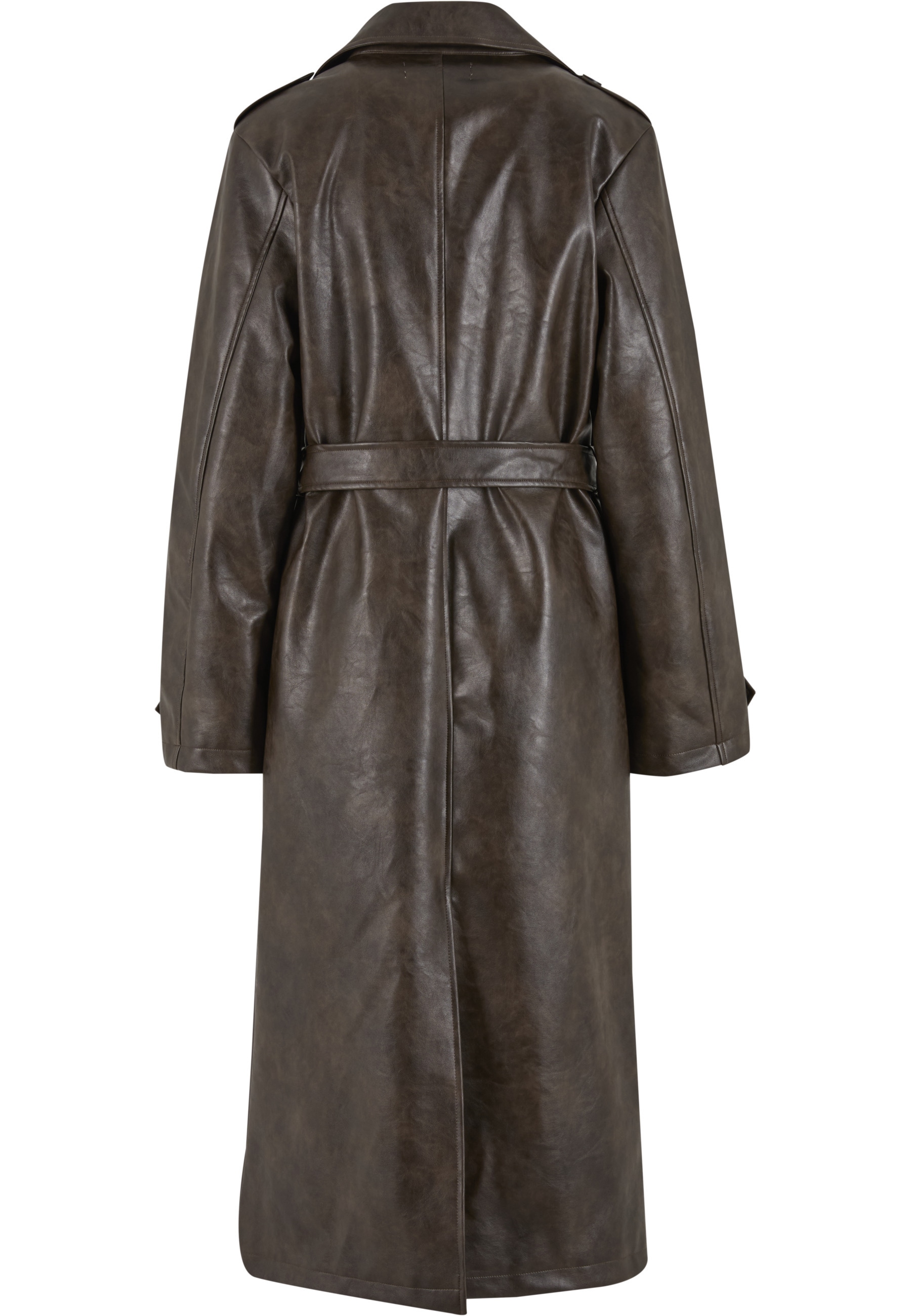 Another Cotton Lab Winterjacke »Another Cotton Lab Another Vegan Leather Trench Coat« 1 Stk. tlg. ohne Kapuze