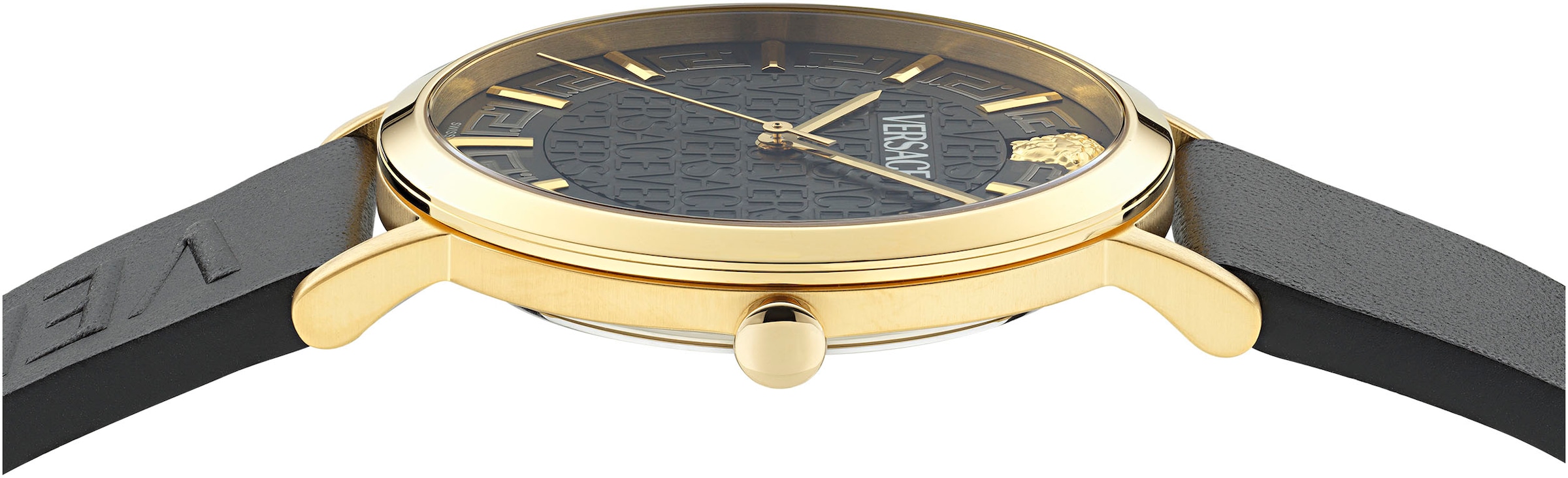Versace Quarzuhr »GRECA SLIM«, Armbanduhr, Herrenuhr, Swiss Made, Saphirglas, analog