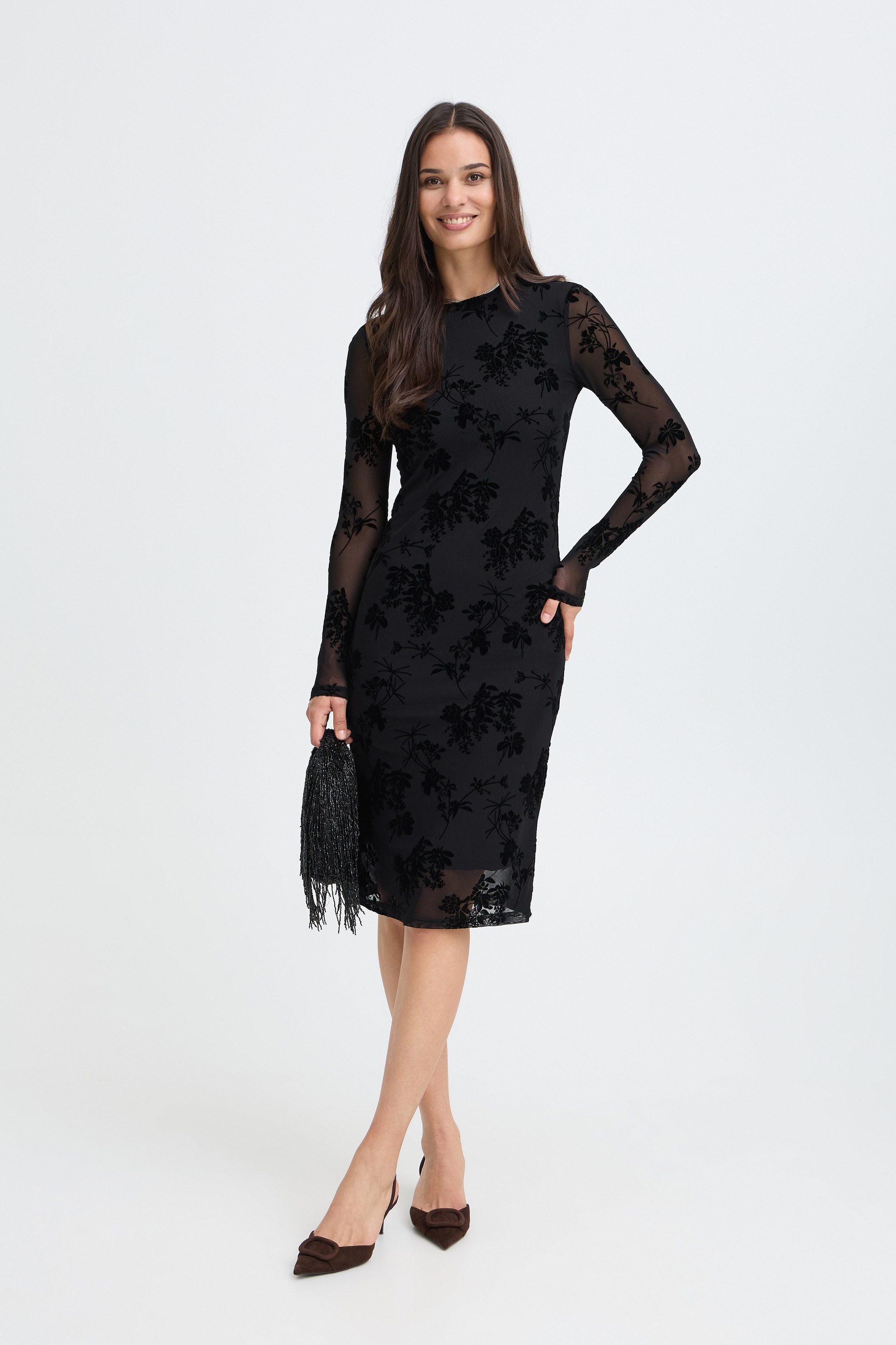 b.young Midikleid »Damen Casual BYRIMESHA«
