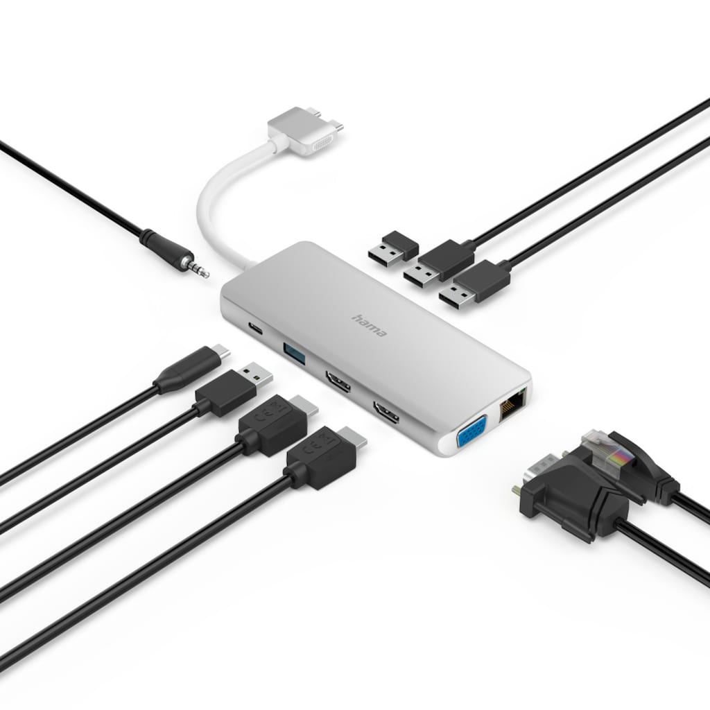 Hama Laptop-Dockingstation »USB-C Multiport Apple MacBook Air und Apple MacBook Air Pro, 12 Ports«