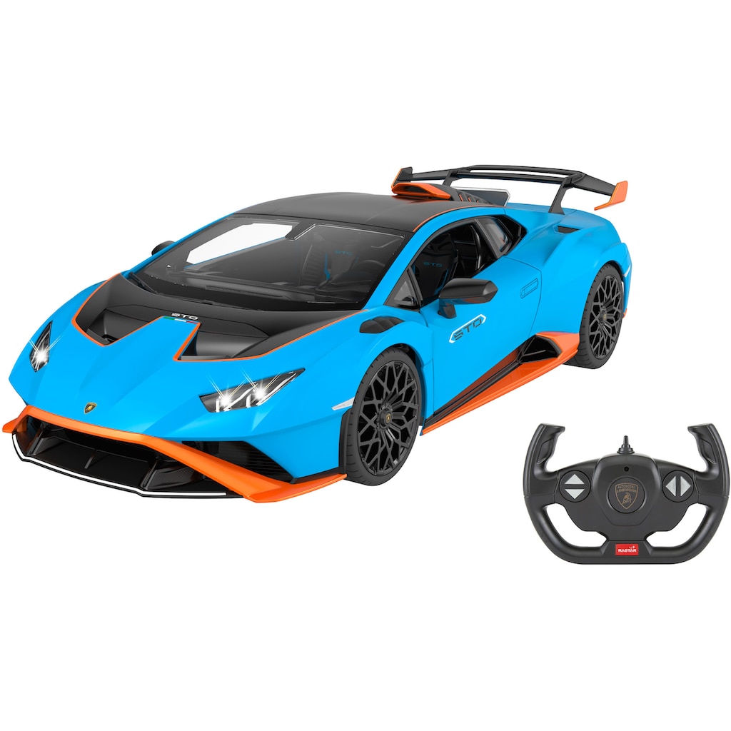 Jamara RC-Auto »Lamborghini Huracán STO 1:14, blau, 2,4GHz«, mit LED-Licht; offiziell lizenziert