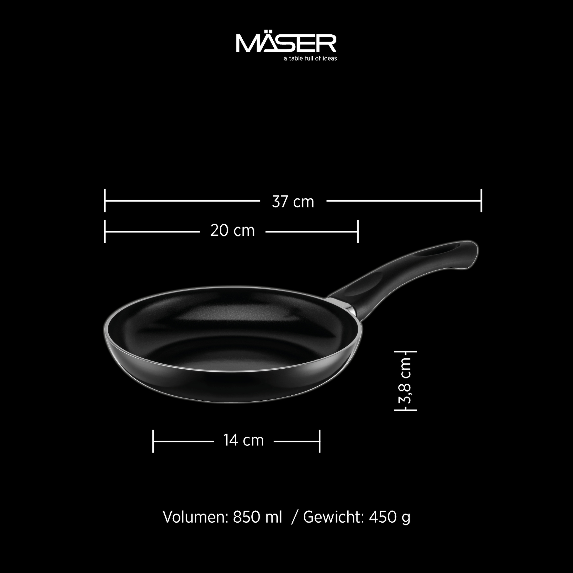 MÄSER Pfannen-Set »Ezaki« Aluminium Set, 7 tlg.