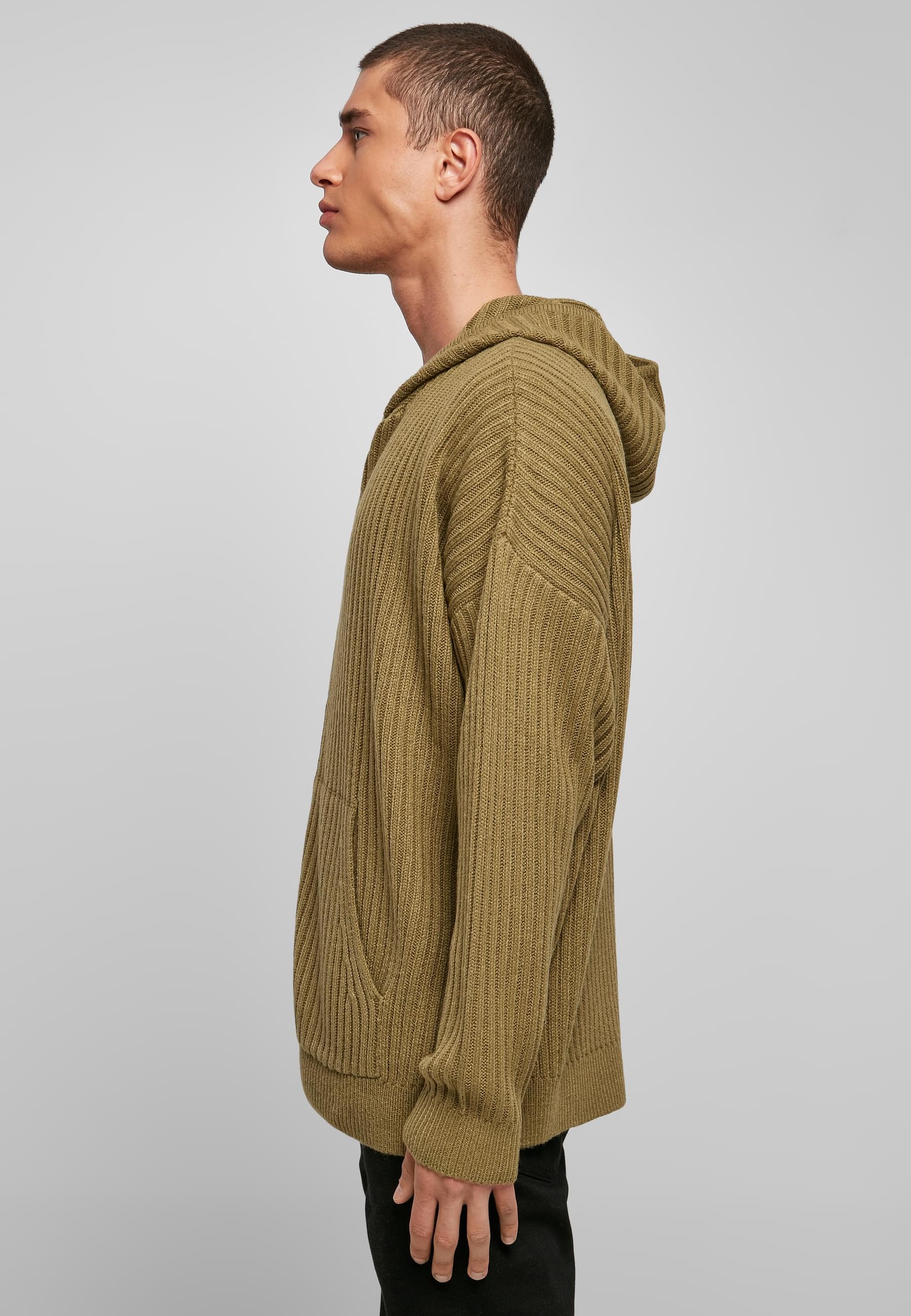 URBAN CLASSICS Kapuzensweatshirt »Urban Classics Herren Knitted Zip Hoody«, (1 tlg.)