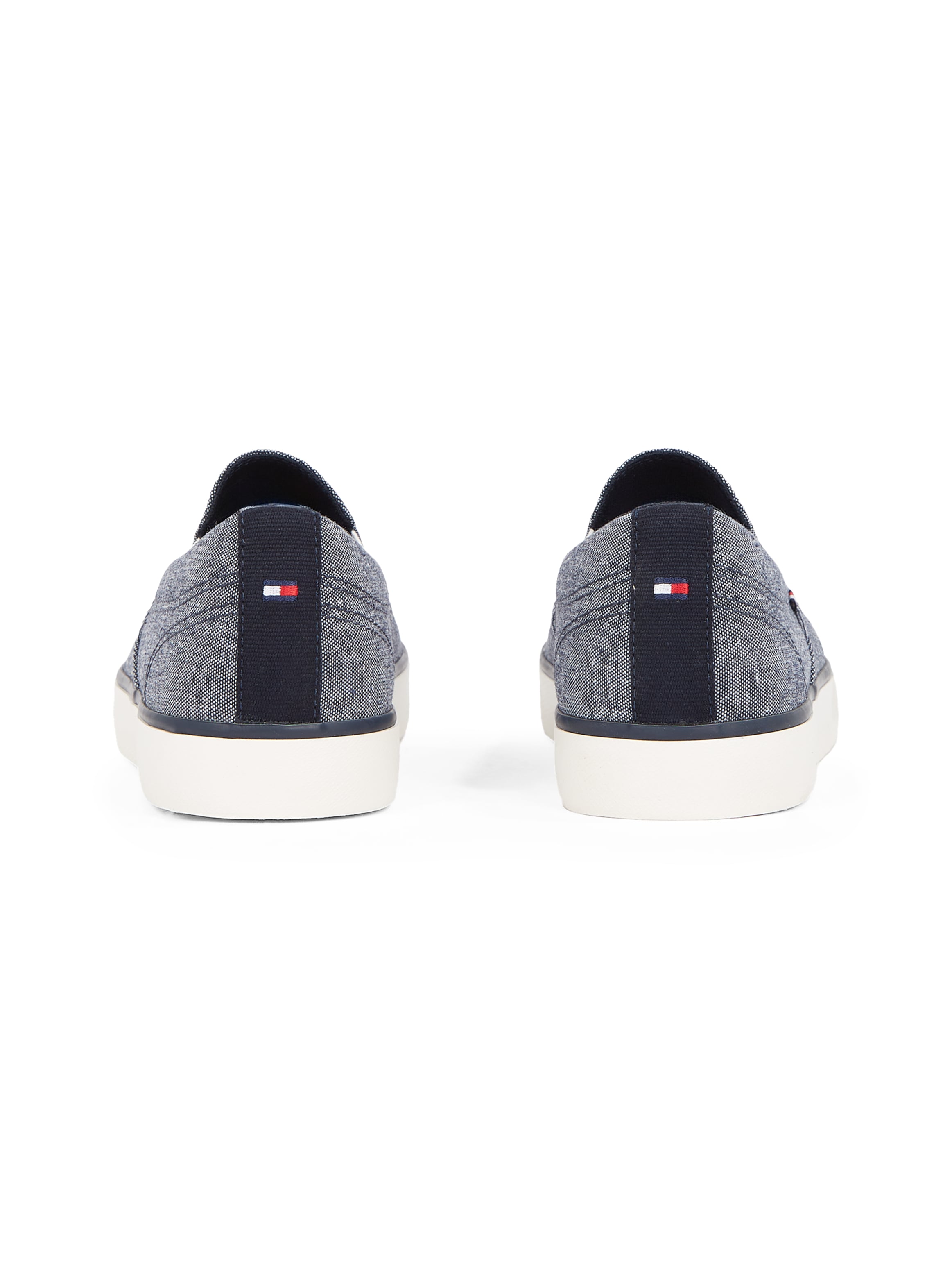 Tommy Hilfiger Slip-On Sneaker »TH HI VULC LOW SLIP ON CH«, Freizeitschuh, Schlupfschuh, Halbschuh mit seitlichen Gummizügen