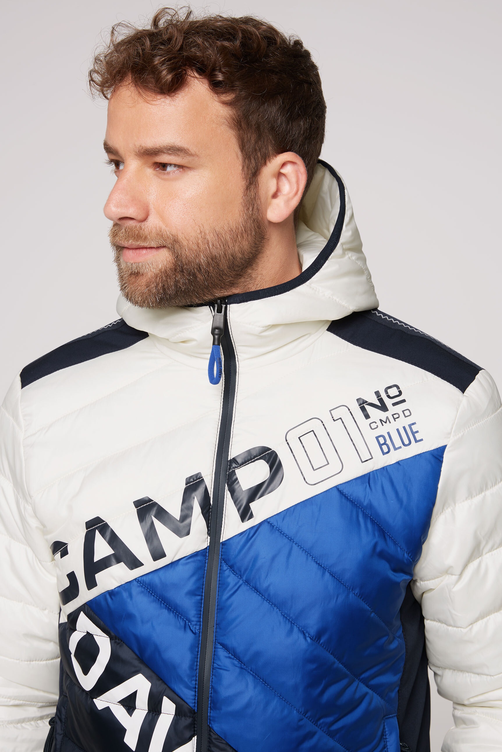 CAMP DAVID Outdoorjacke, mit Kapuze, mit Softshell-Einsätzen