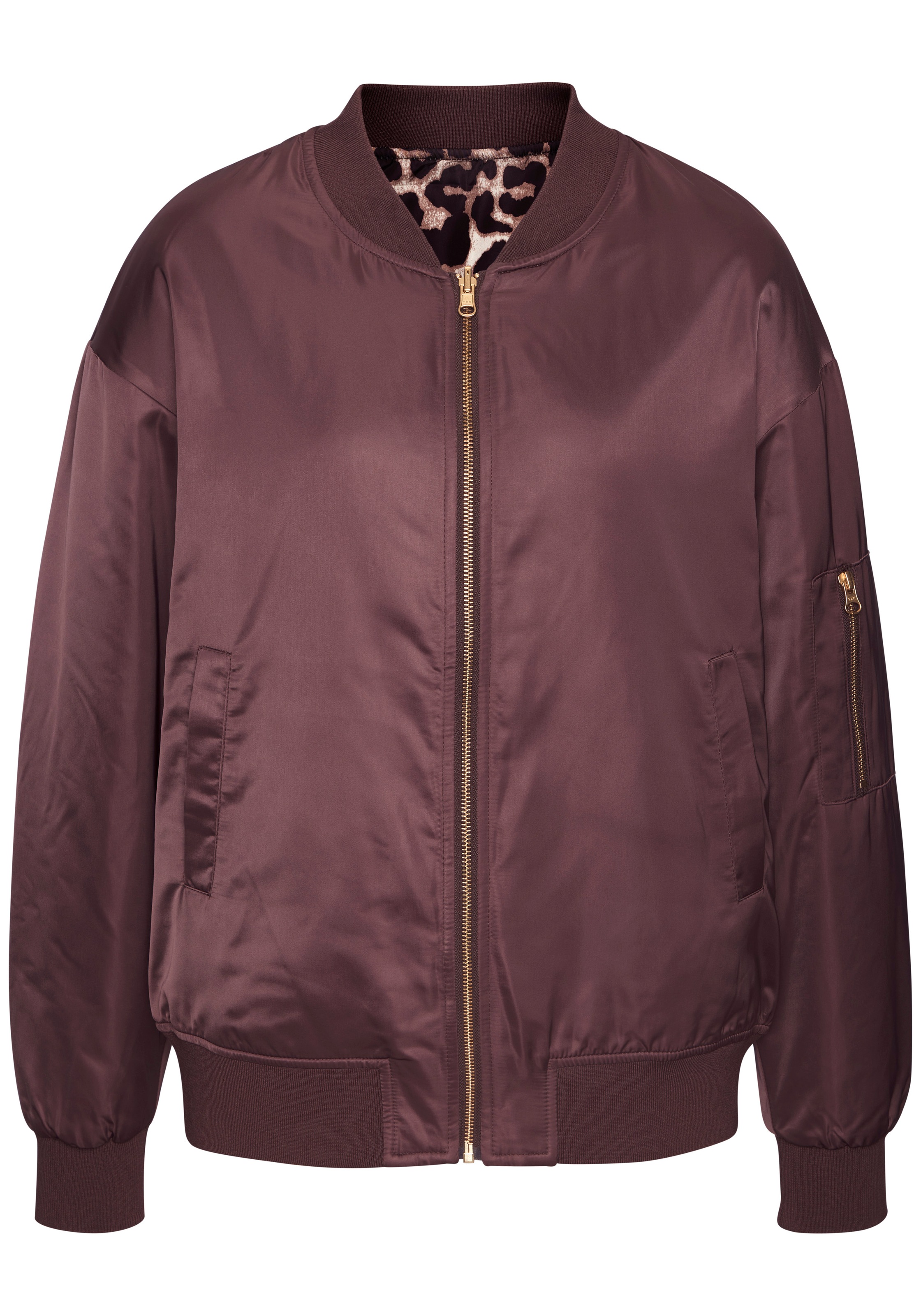 Buffalo Wendejacke mit Uni/Leoprint, Bomberjacke, modisch günstig online kaufen