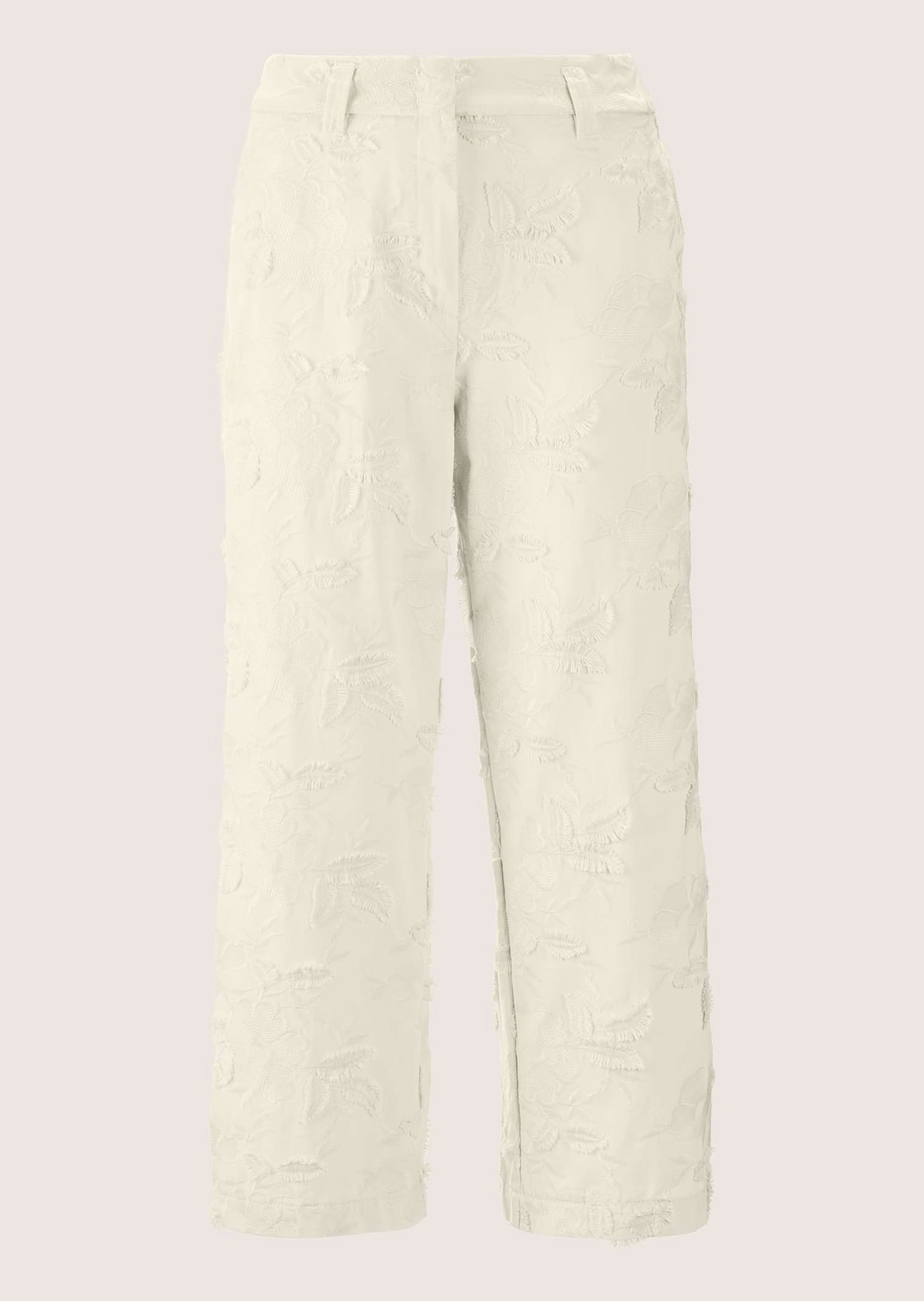 MADELEINE Culotte "Hose Weite Bügelfaltenhose mit Stickerei" günstig online kaufen