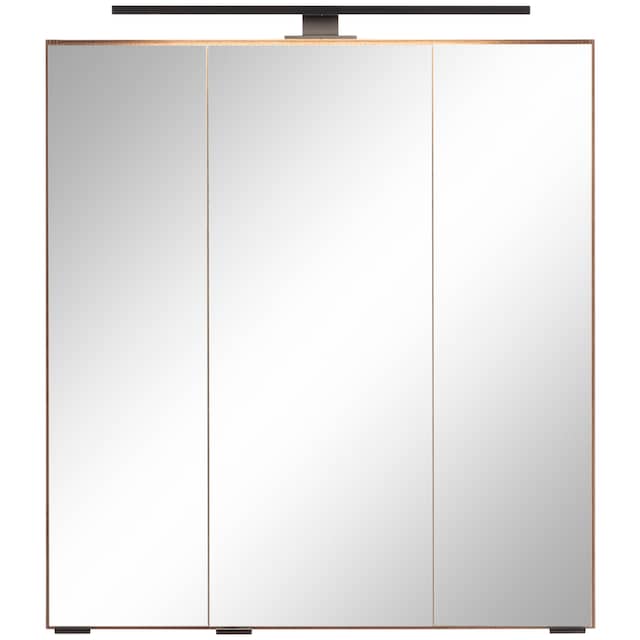 HELD MÖBEL Spiegelschrank »Trento, verschiedene Ausführungen und Farben«,  Breite 60 cm, mit 3D-Effekt, Spiegeltüren, Inklusive LED-Beleuchtung | BAUR