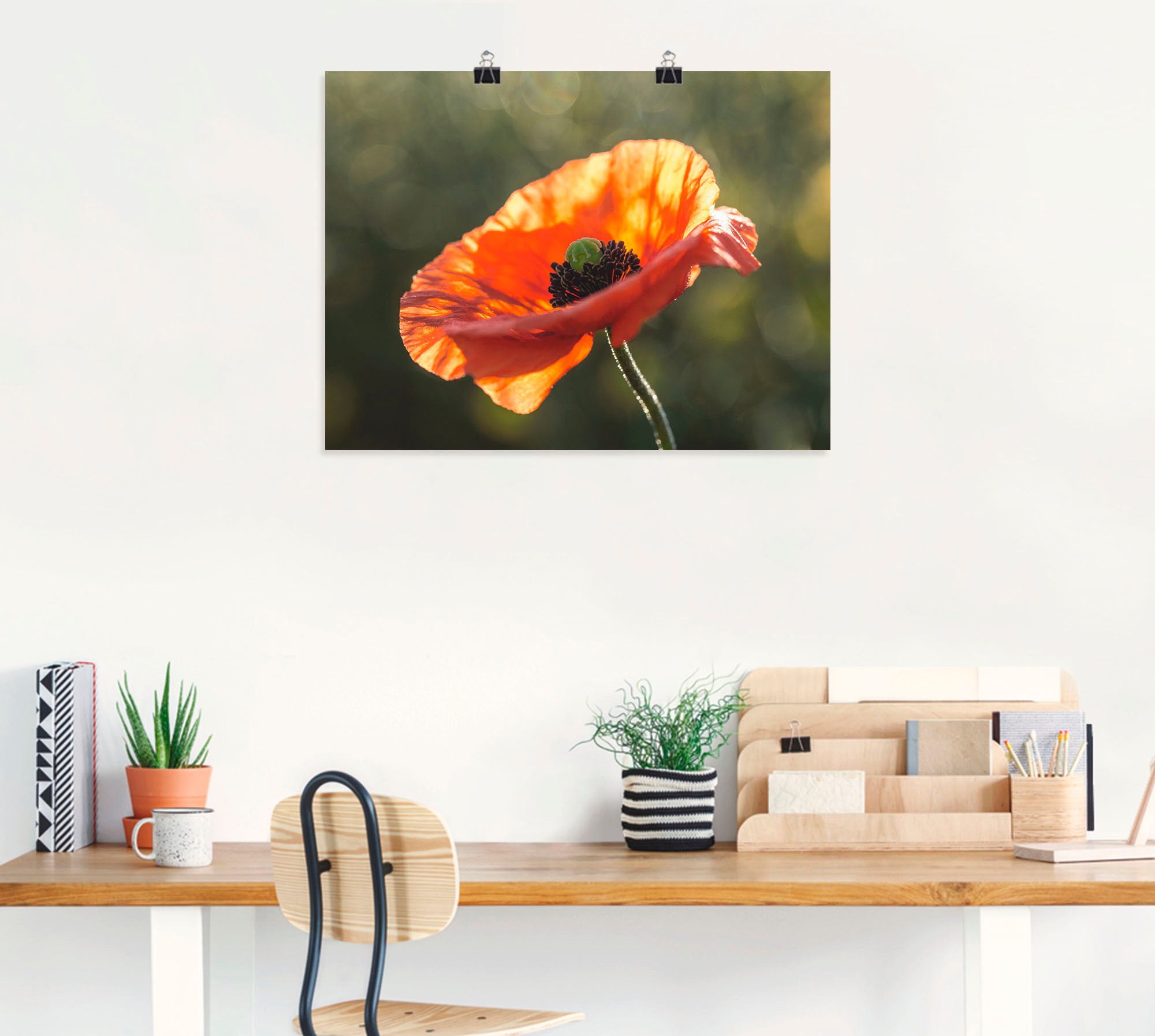 Artland Wandbild »Mohnblüte I«, Blumen, (1 St.), als Leinwandbild, Poster in verschied. Größen