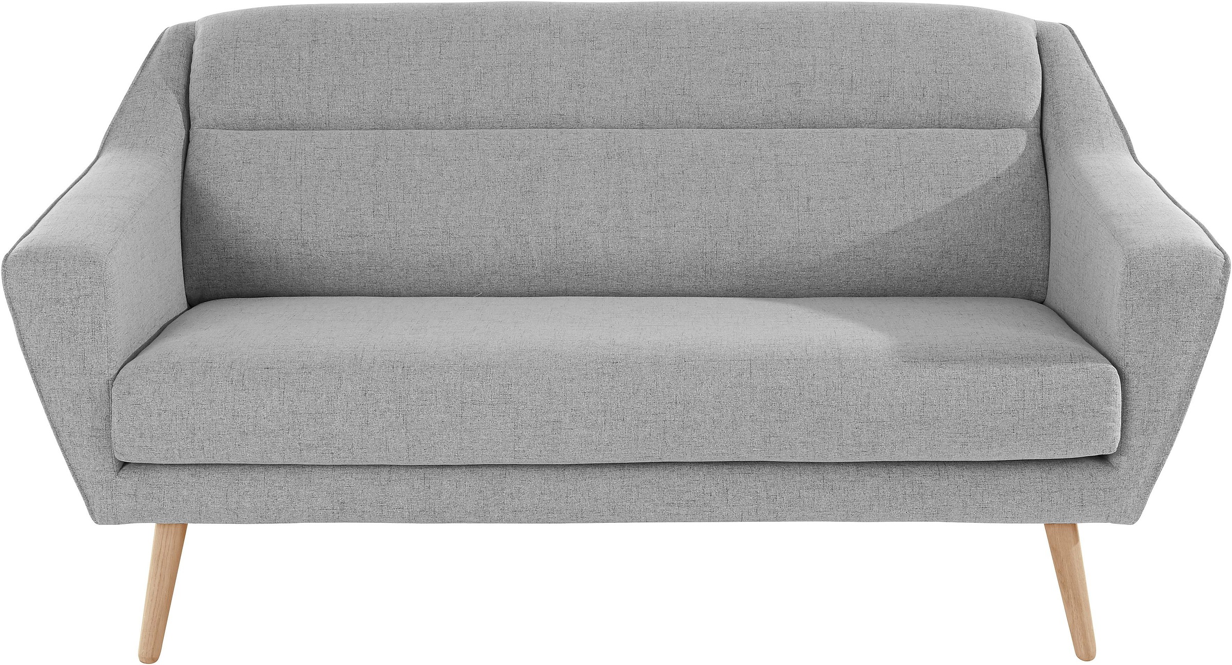 OTTO home 2-Sitzer "Bille" mit Naht im Rückenkissen und Eiche-Beinen, Desig günstig online kaufen