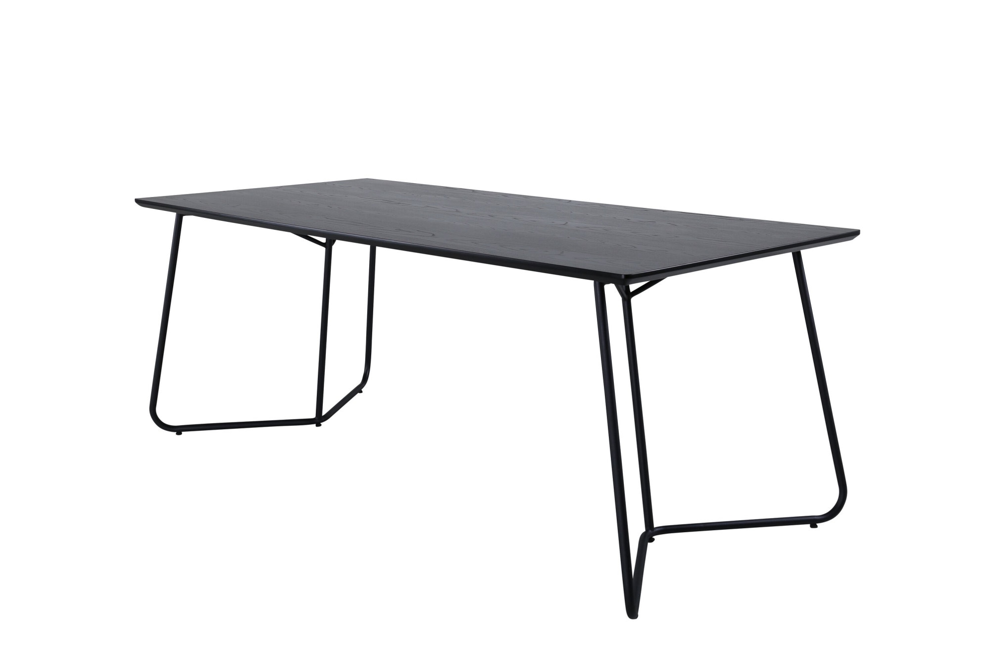 Venture Home Esstisch »Petra, rechteckiger Esstisch mit Holzfurnier, 190 × 90 cm« Esszimmertisch, MDF, Holzfurnier-Optik, Eisenbeine, rechteckig, modern