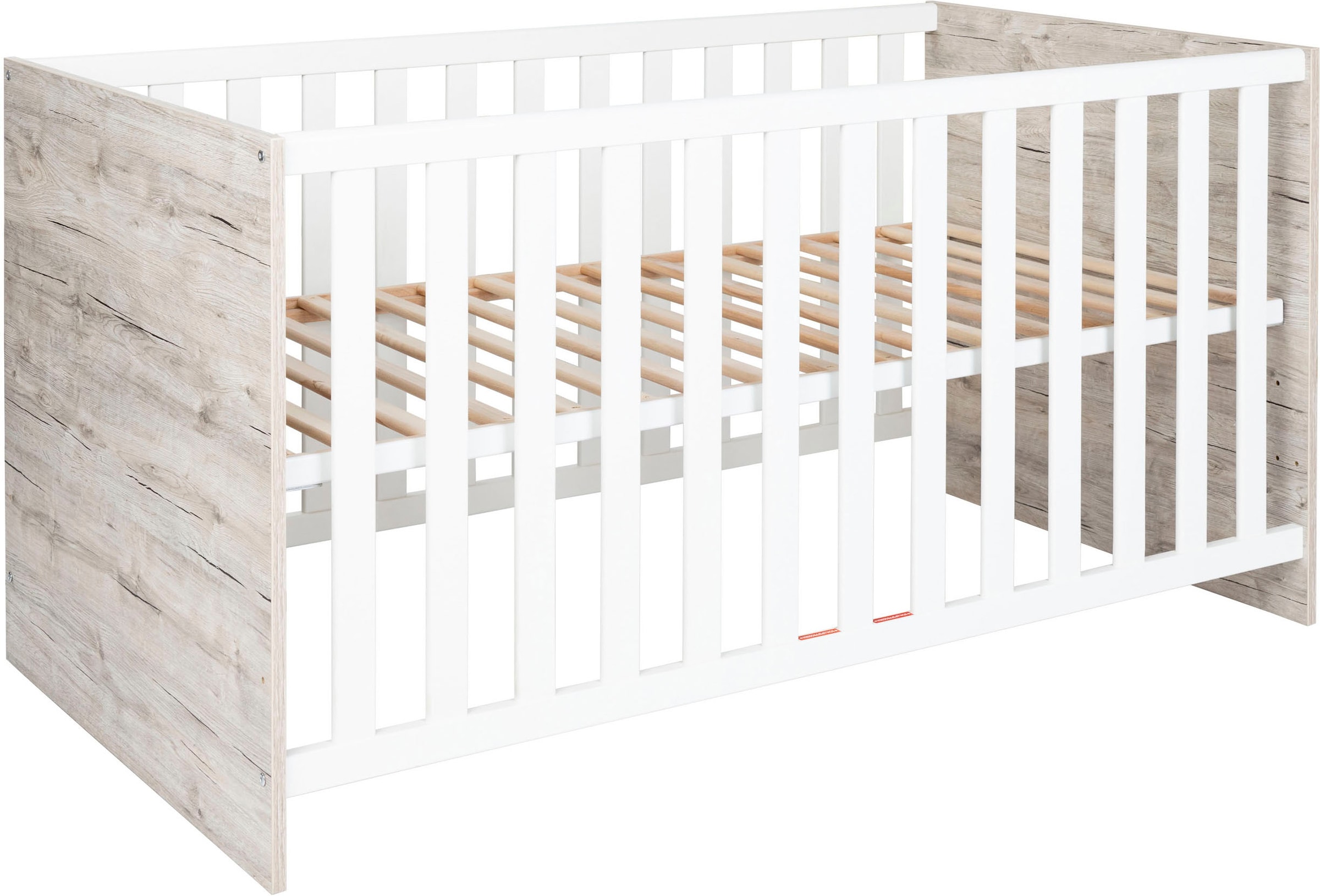 Lüttenhütt Babyzimmer-Komplettset »Rieke«, (Set, 4 St., Kinderbett, Regal, Schrank, Wickelkommode), Made in Germany; mit Kinderbett, Regal, Schrank und Wickelkommode