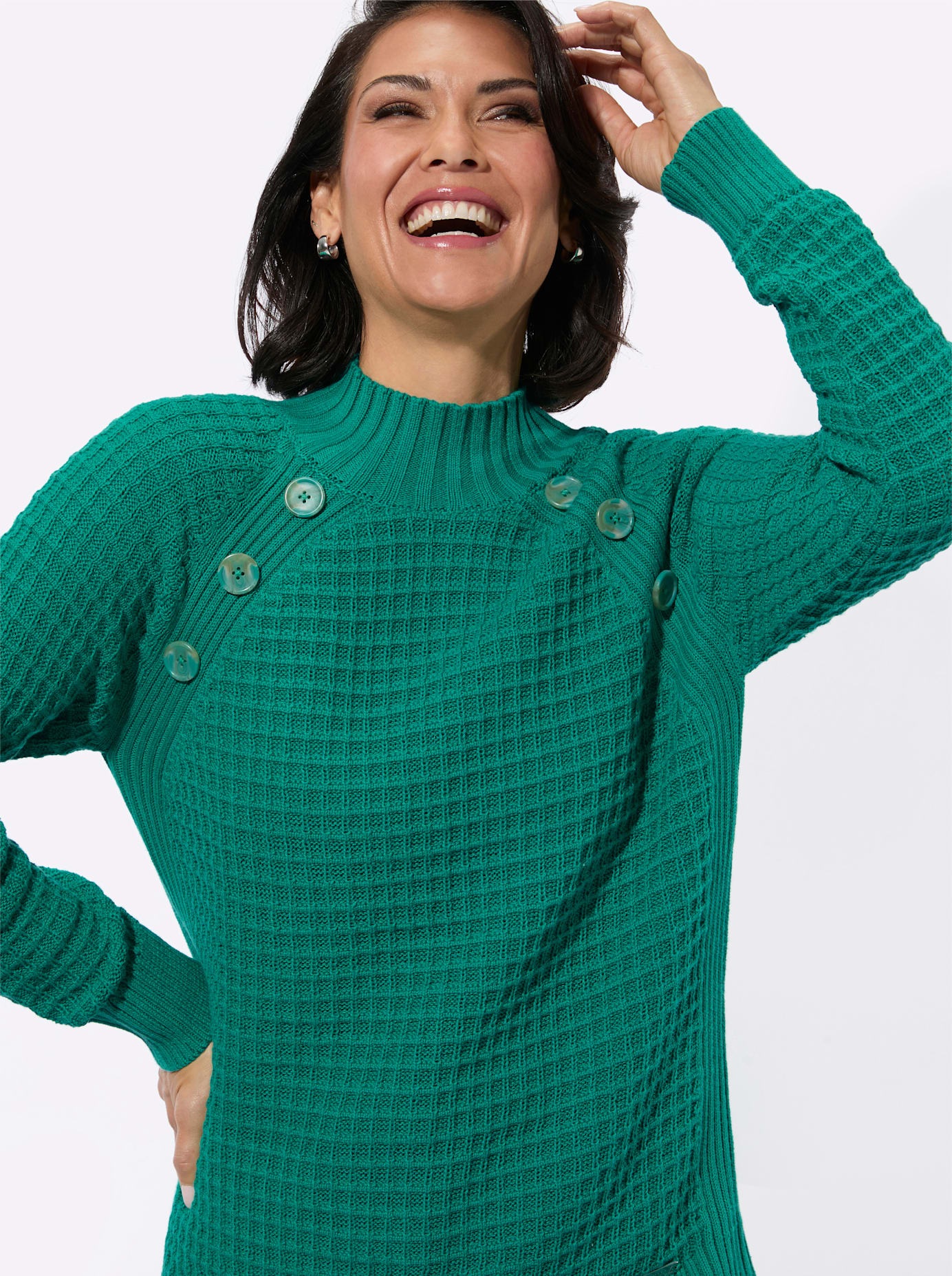 Casual Looks Stehkragenpullover »Stehkragen-Pullover«