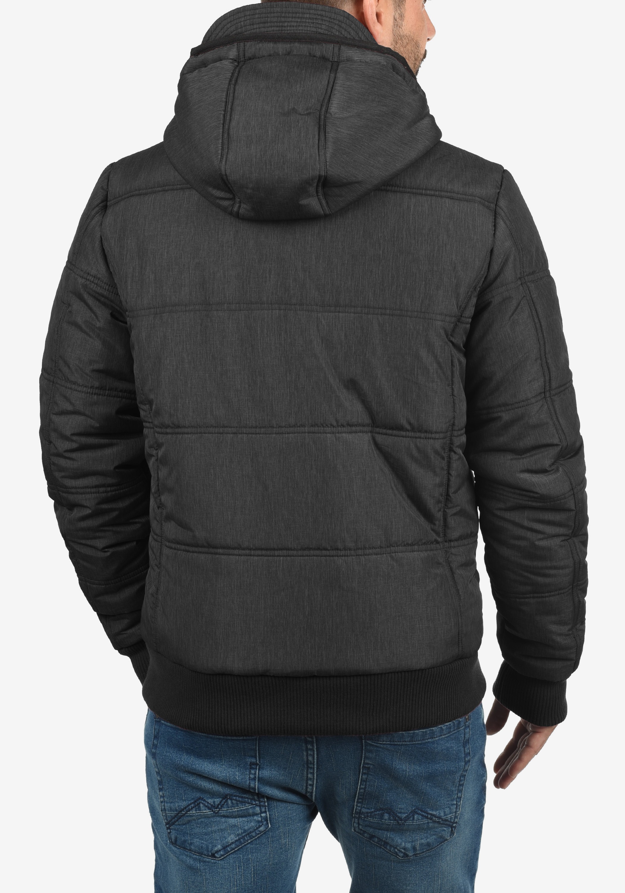 BLEND BHBoris Quilted Jacket Black Teddy Size XL 6