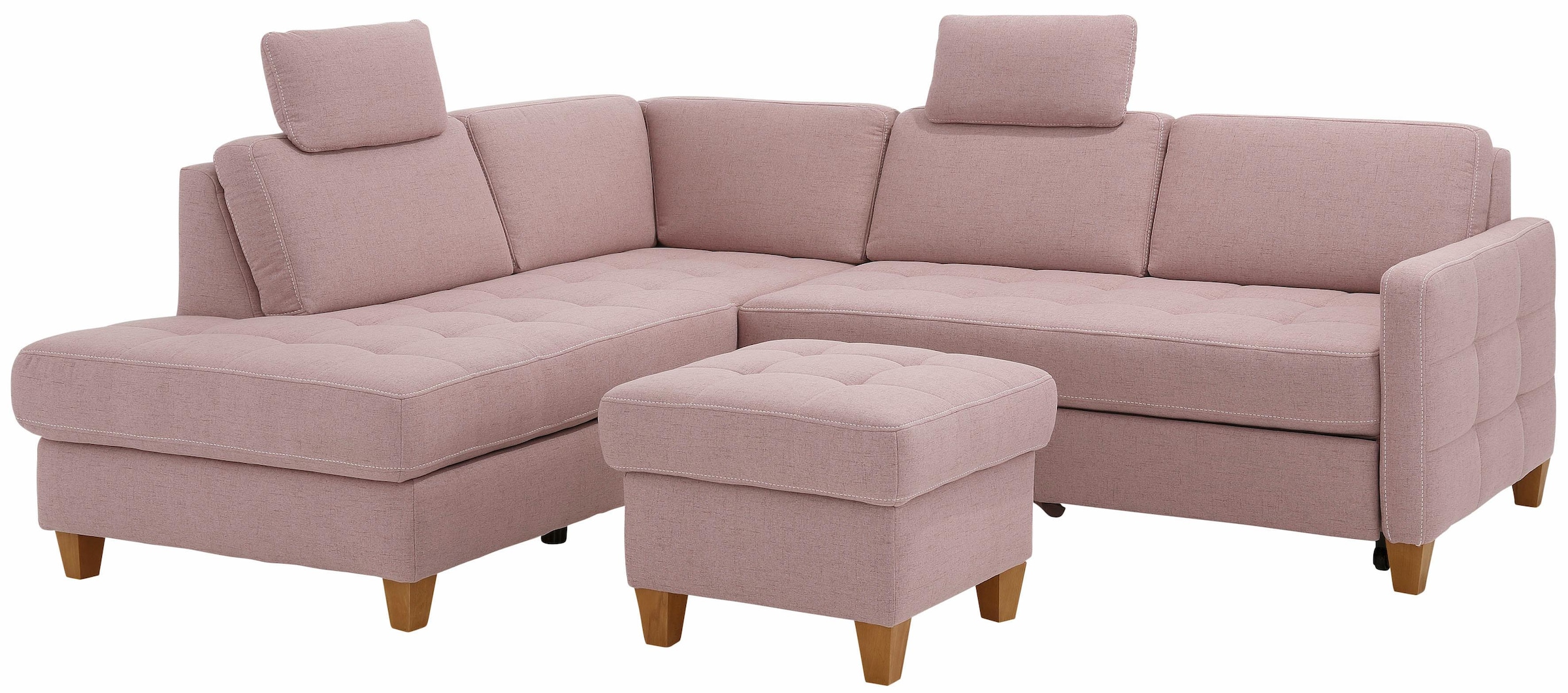 Home affaire Ecksofa »Earl L-Form«, wahlweise auch mit Bettfunktion oder Bettfunktion mit Bettkasten