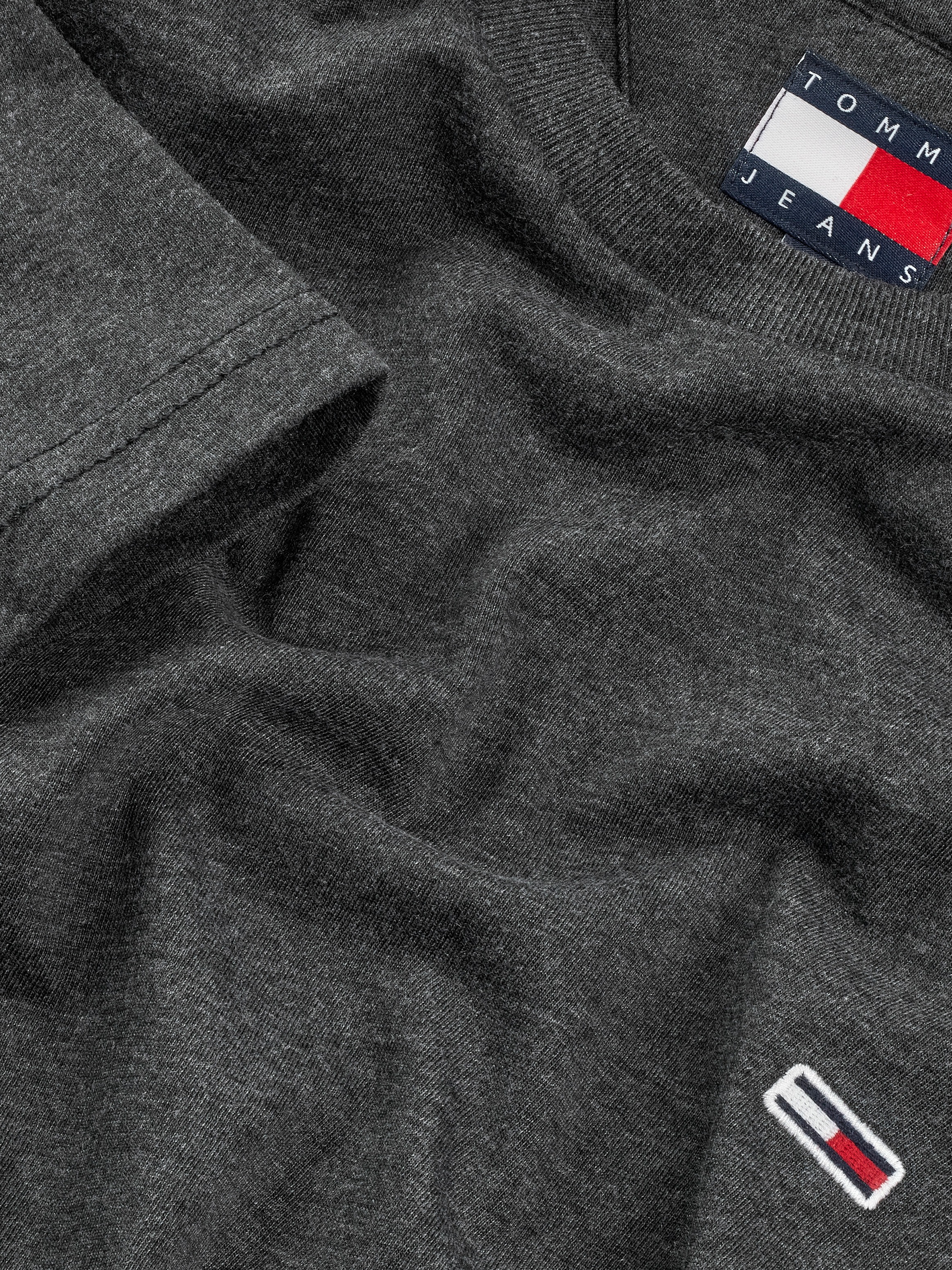 Tommy Jeans T-Shirt »TJM XSLIM JASPE HTR TEE EXT«, Mit Rundhalsausschnitt