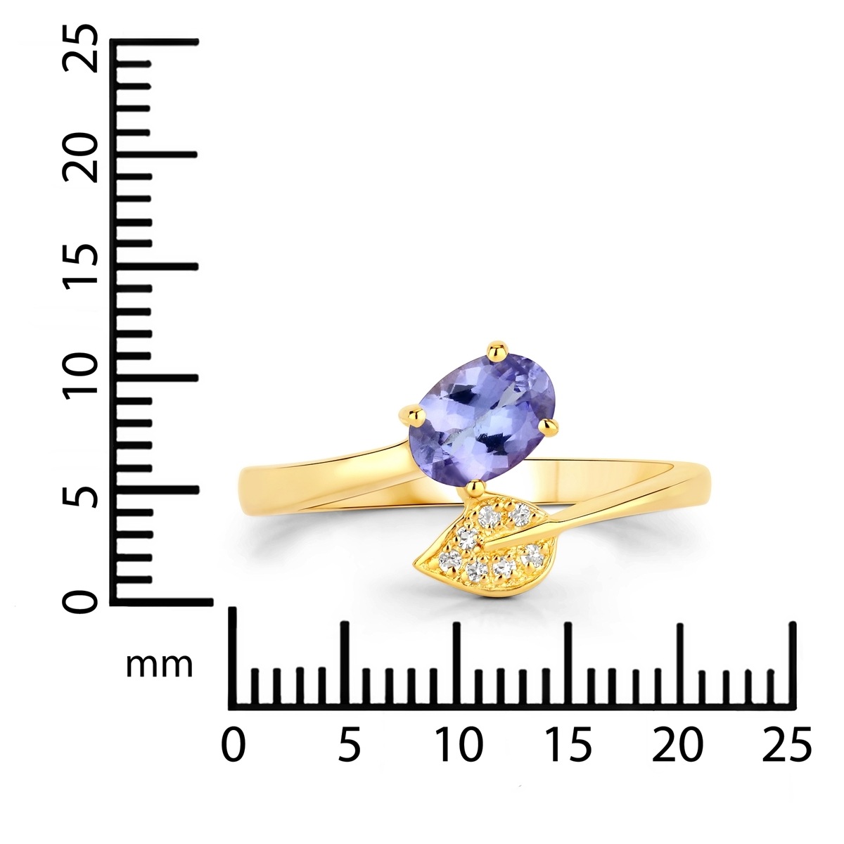 Fingerring RAFAELA DONATA "K722" Gr. 54, gelbgold, Fingerringe, Damen, 54, Silber 925 (Sterlingsilber), 2mm, Fingerring, aus Sterling Silber 3