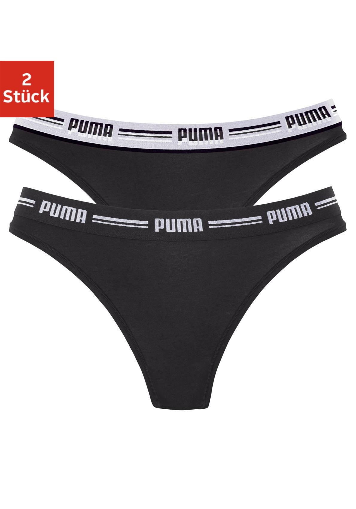 PUMA String "Iconic", (Packung, 2er-Pack), mit weichem Logobündchen