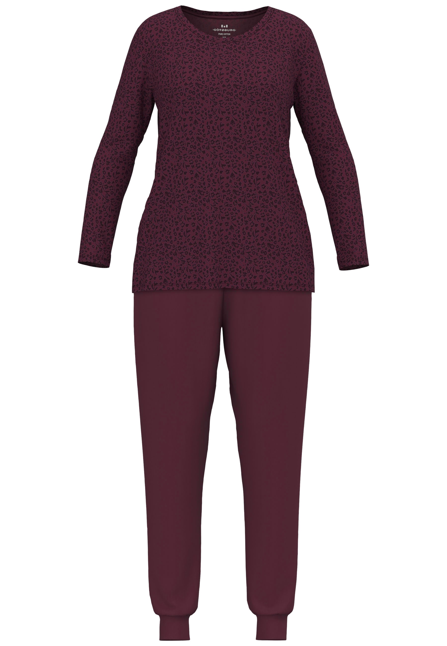 GÖTZBURG Schlafanzug "Chania", 2 mit Rundhalsausschnitt, lange Ärmeln, Cott günstig online kaufen