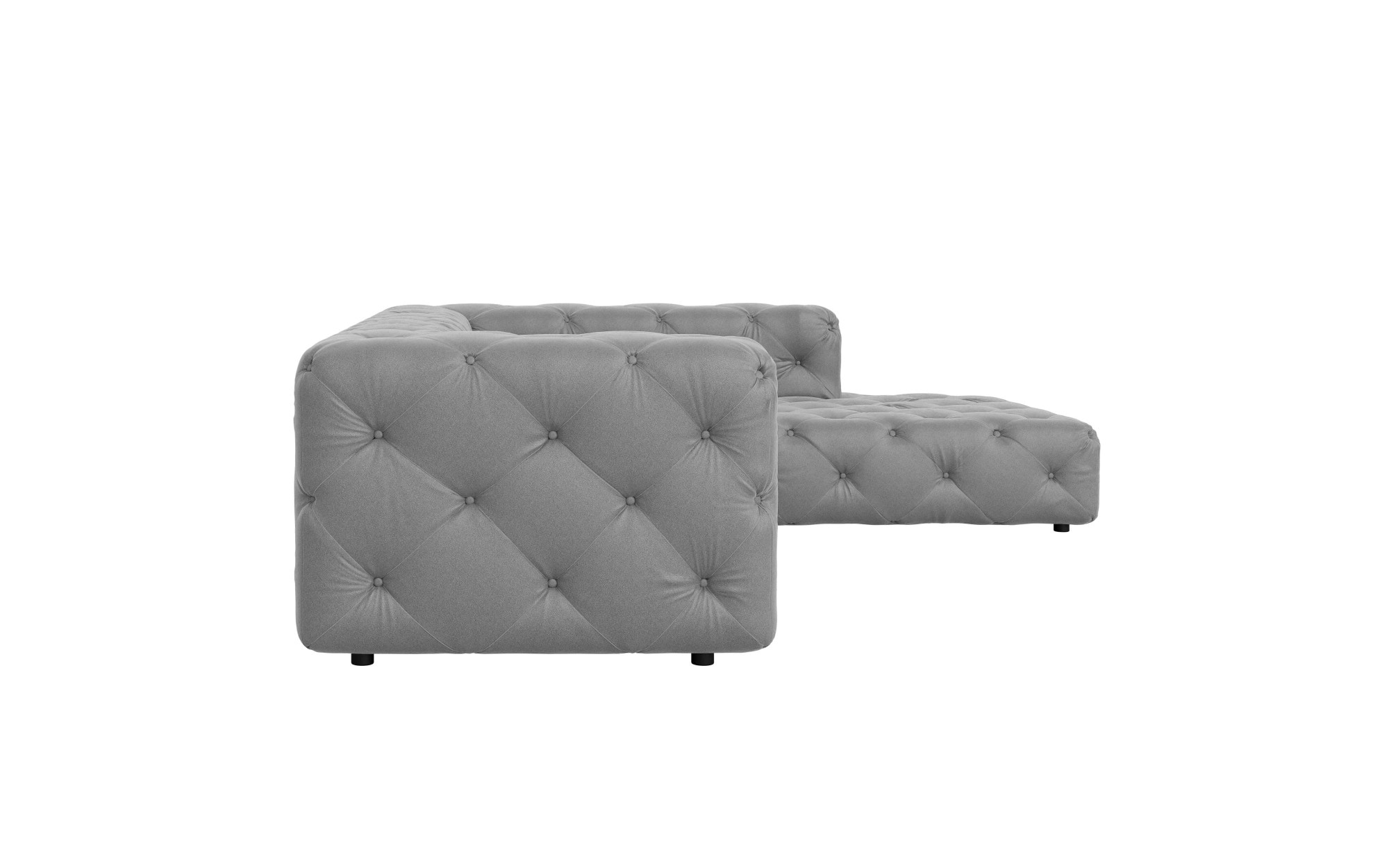 Places of Style Ecksofa »FOLLINA«, L-Form, mit klassischer Chesterfield-Knopfheftung