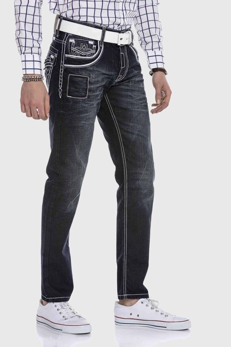 Cipo & Baxx Regular-fit-Jeans »Jeans«, mit Kontrastnähten