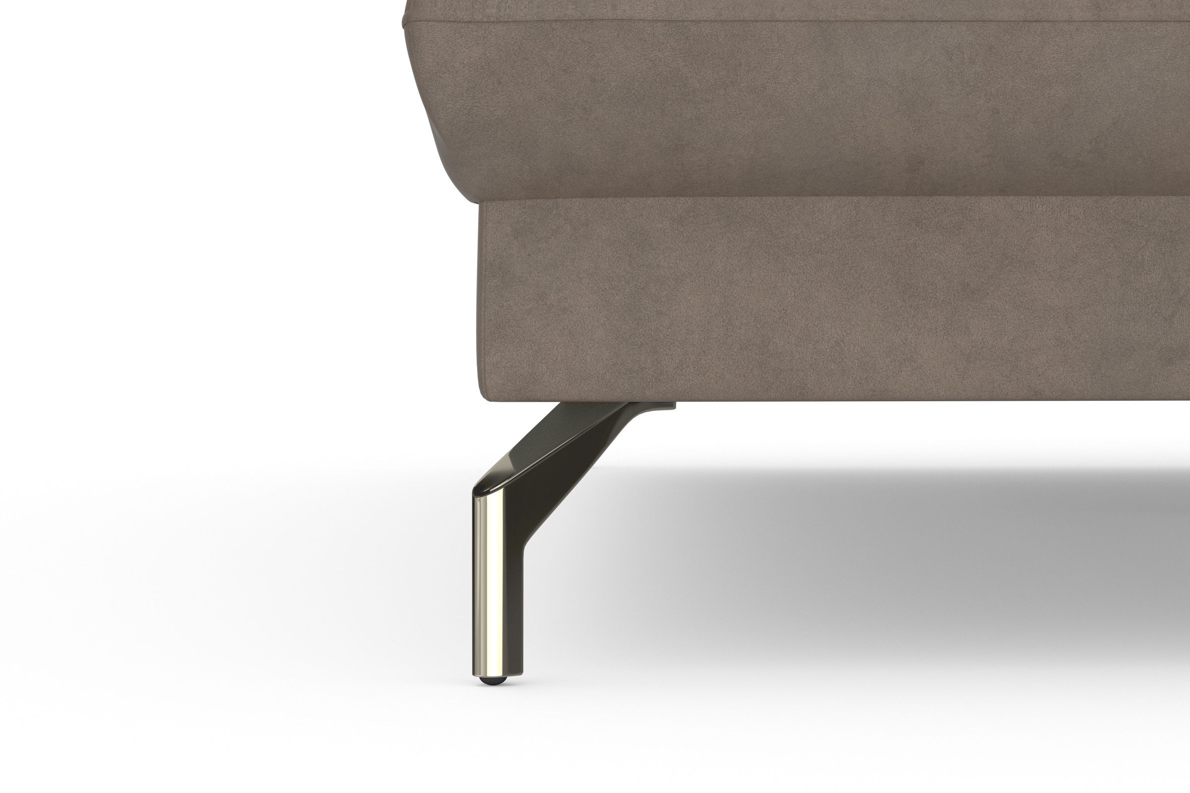 sit&more Ecksofa »Fashion L-Form«, wahlweise mit Kopfteilverstellung, Vorziehsitz, motorisch, Nickelfüße