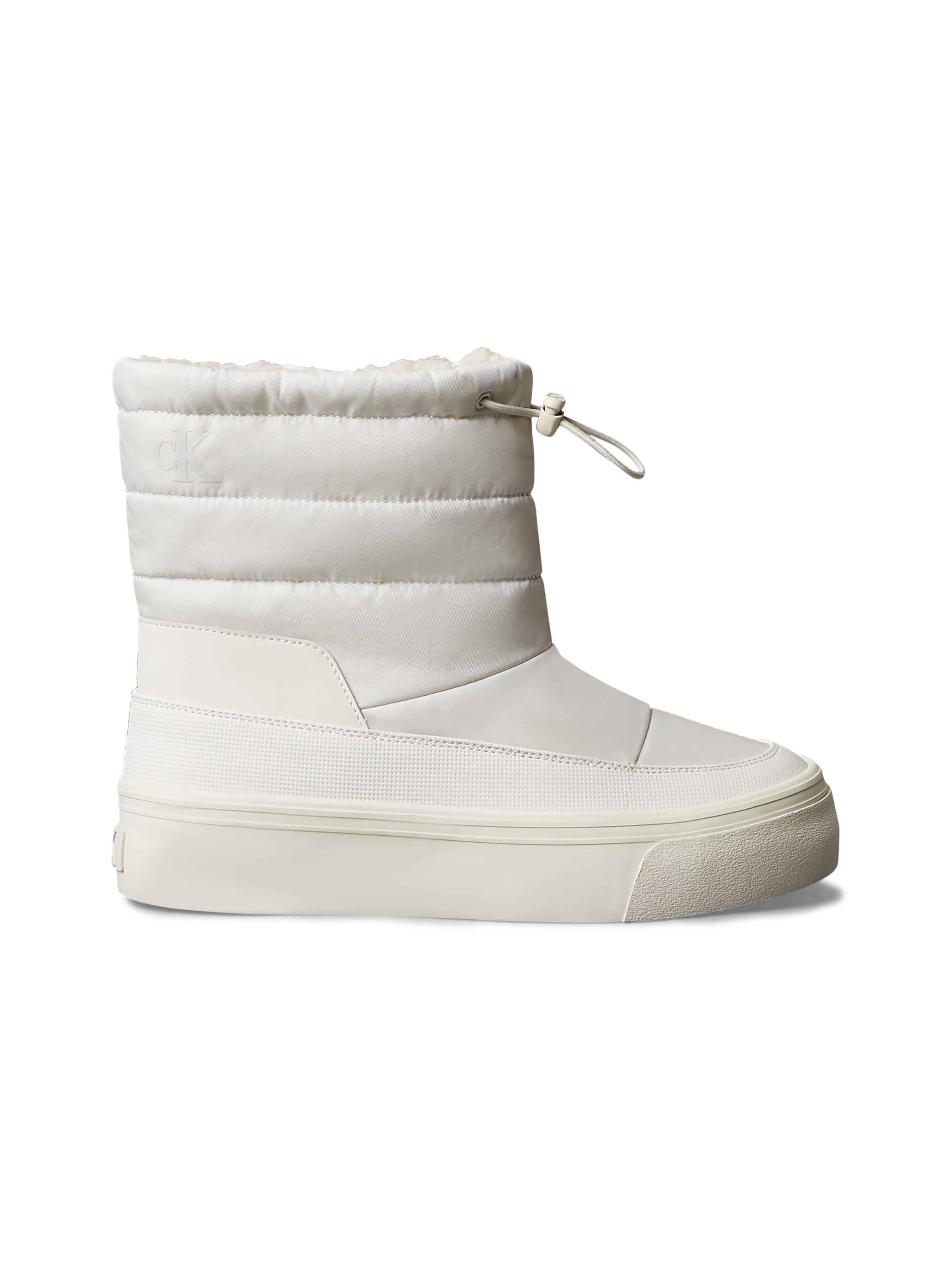 Calvin Klein Jeans Snowboots »VULC FLATF SNOWBOOT NYLON MIX MG«, Winterboots, Winterstiefelette, Warmfutter, mit CK-Logo