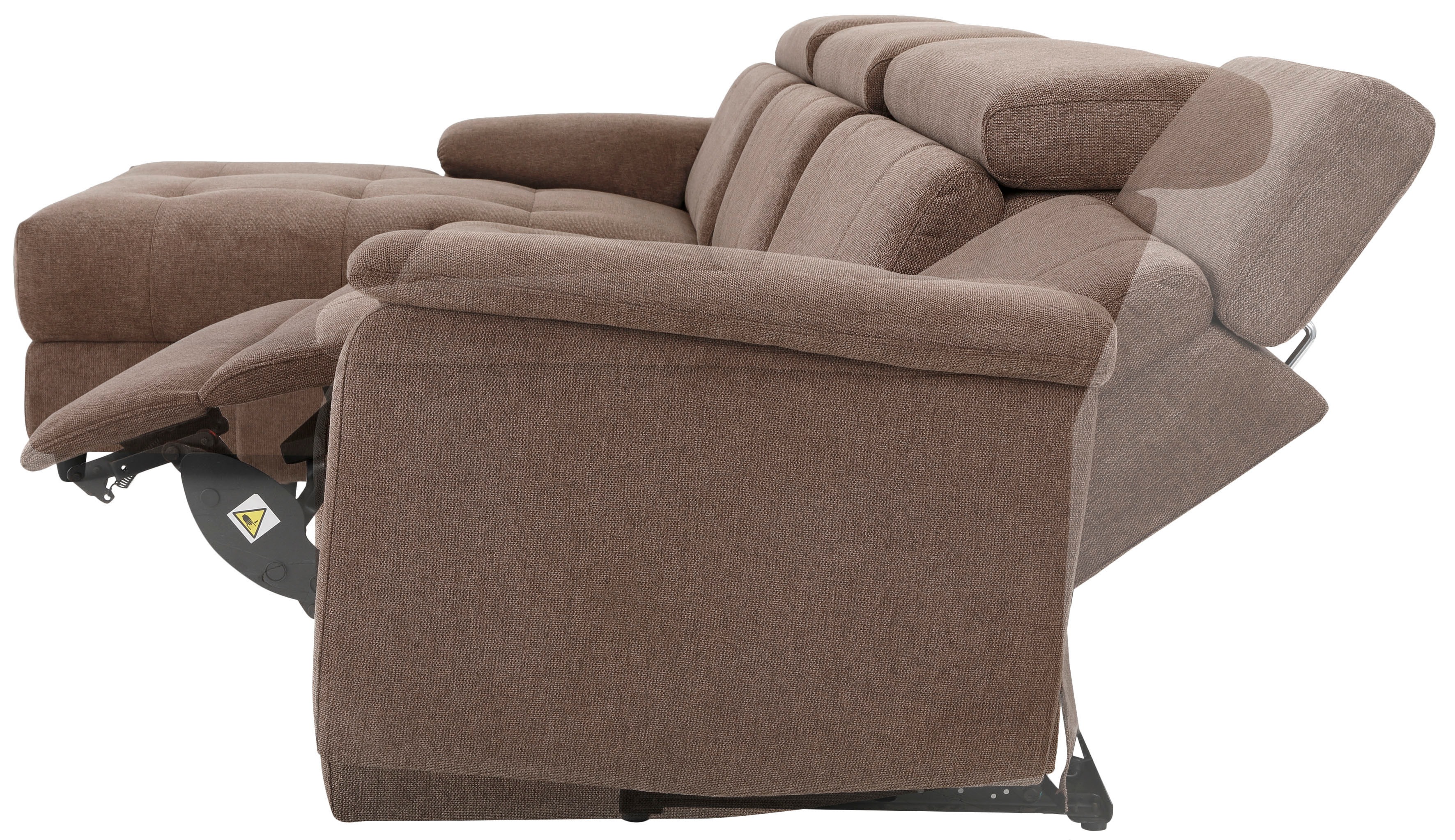 Thumbnail - Home affaire Ecksofa "Binado, L-Form," mit manueller oder elektrischer Relaxfunktion mit USB-Anschluss