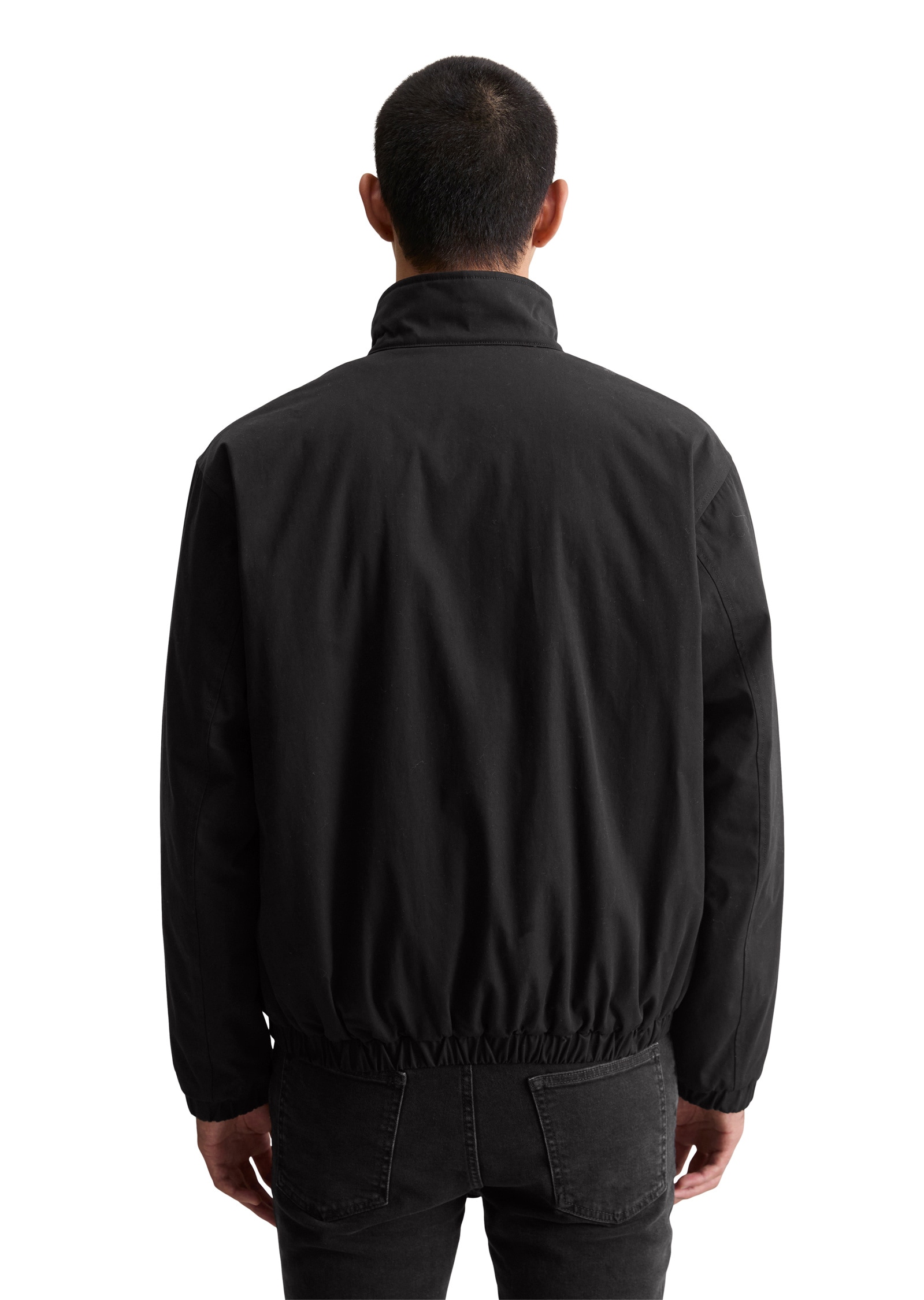 Marc O'Polo DENIM Outdoorjacke »mit elastischem Bund«, ohne Kapuze