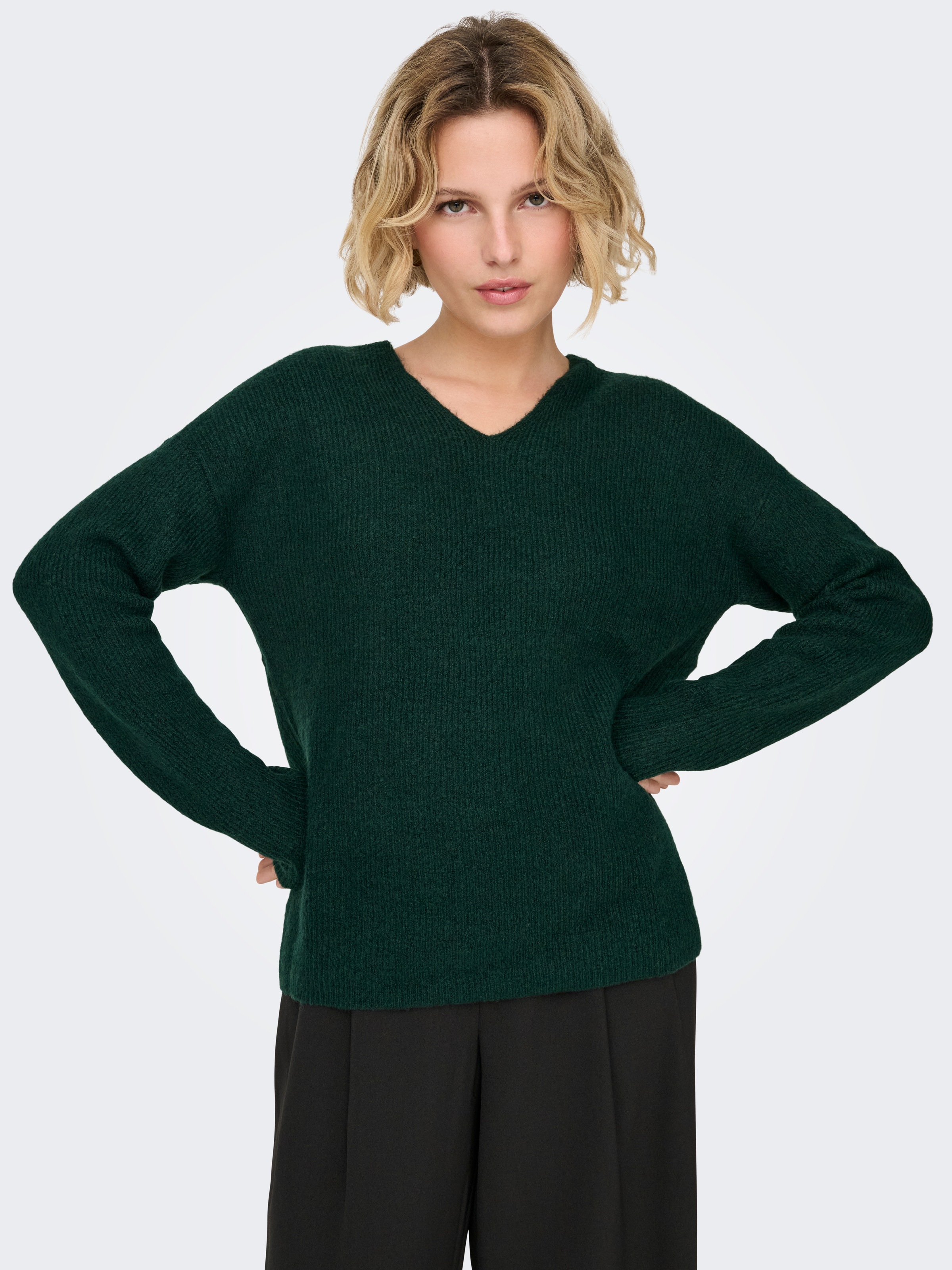 ONLY "ONLCAMILLA V-NECK L/S PULLOVER KNT NOOS" günstig online kaufen
