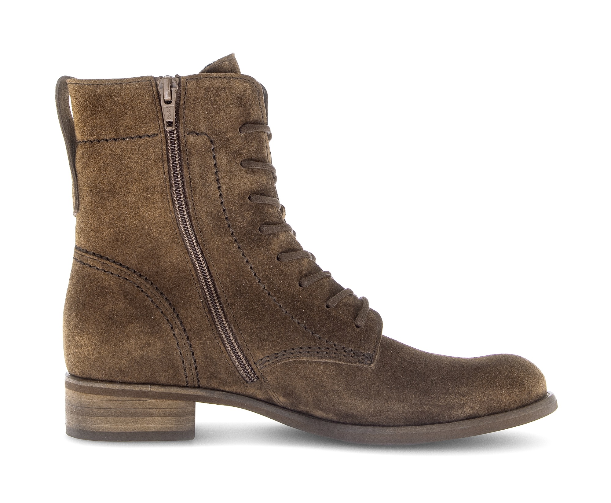Gabor Schnürstiefelette, Blockabsatz, Schnürboots, Herbtboots mit herausnehmbarer Fußbett