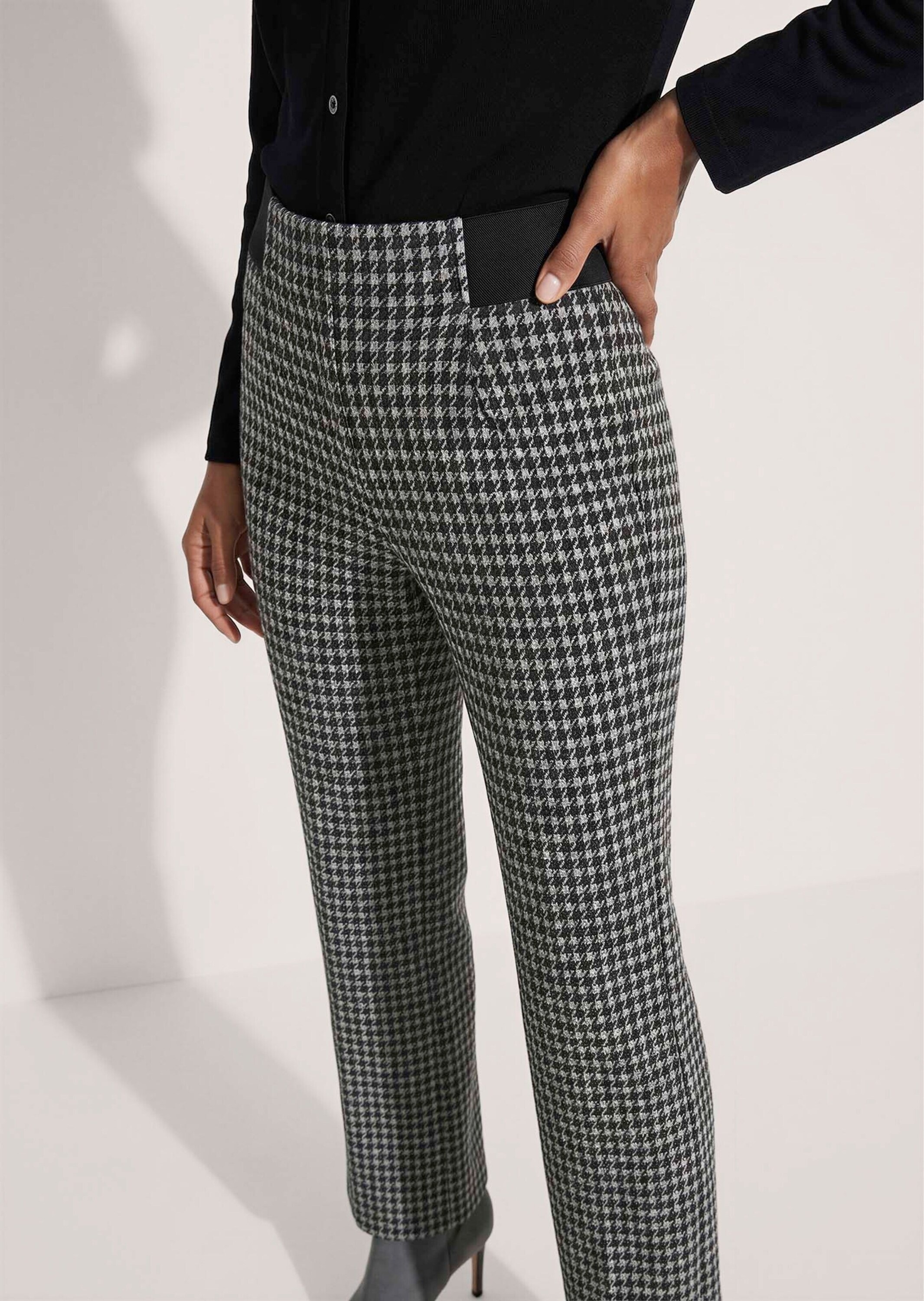 MADELEINE Jerseyhose »Hose Schlupfhose mit Hahnentritt«