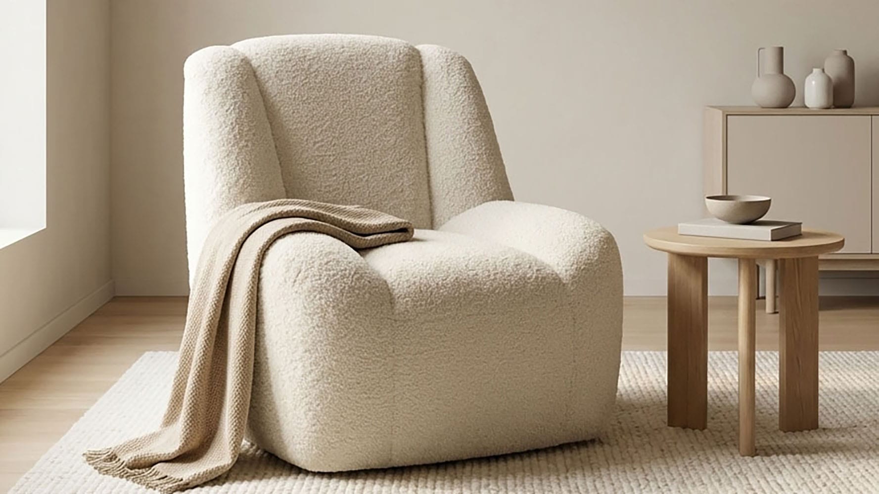 DOMO collection Sessel "Ryos, organische Form" skulpturale Opik, cozy chic