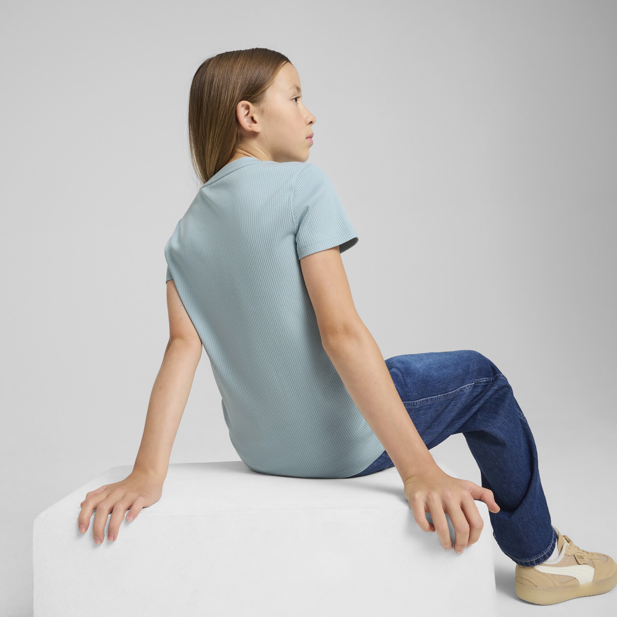 PUMA T-Shirt »GRAPHICS Geripptes T-Shirt Mädchen«