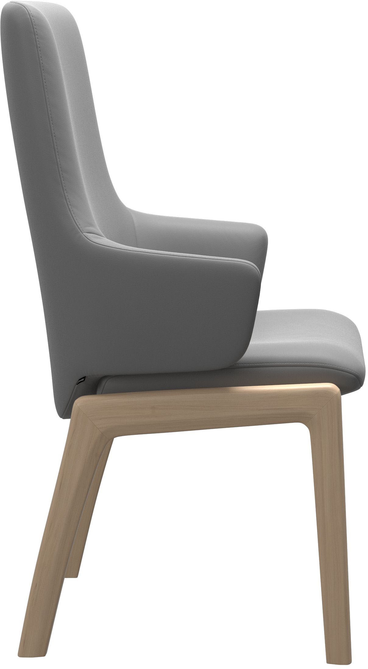 Stressless® Polsterstuhl »Laurel«, Leder BATICK, High Back mit Armlehne, Größe L, mit abgerundeten Beinen in Eiche