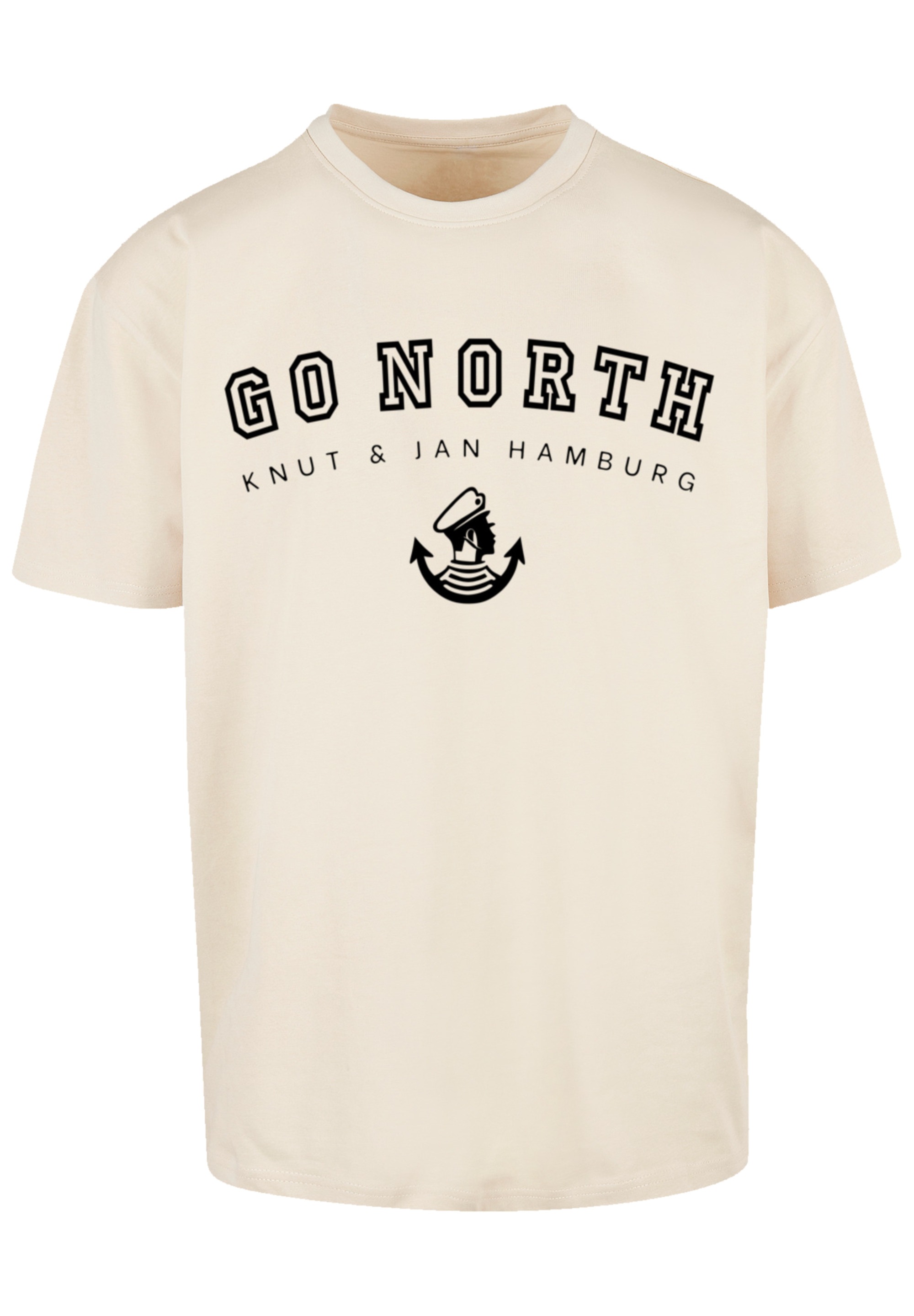 F4NT4STIC T-Shirt »Go North Knut & Jan Hamburg«, Print