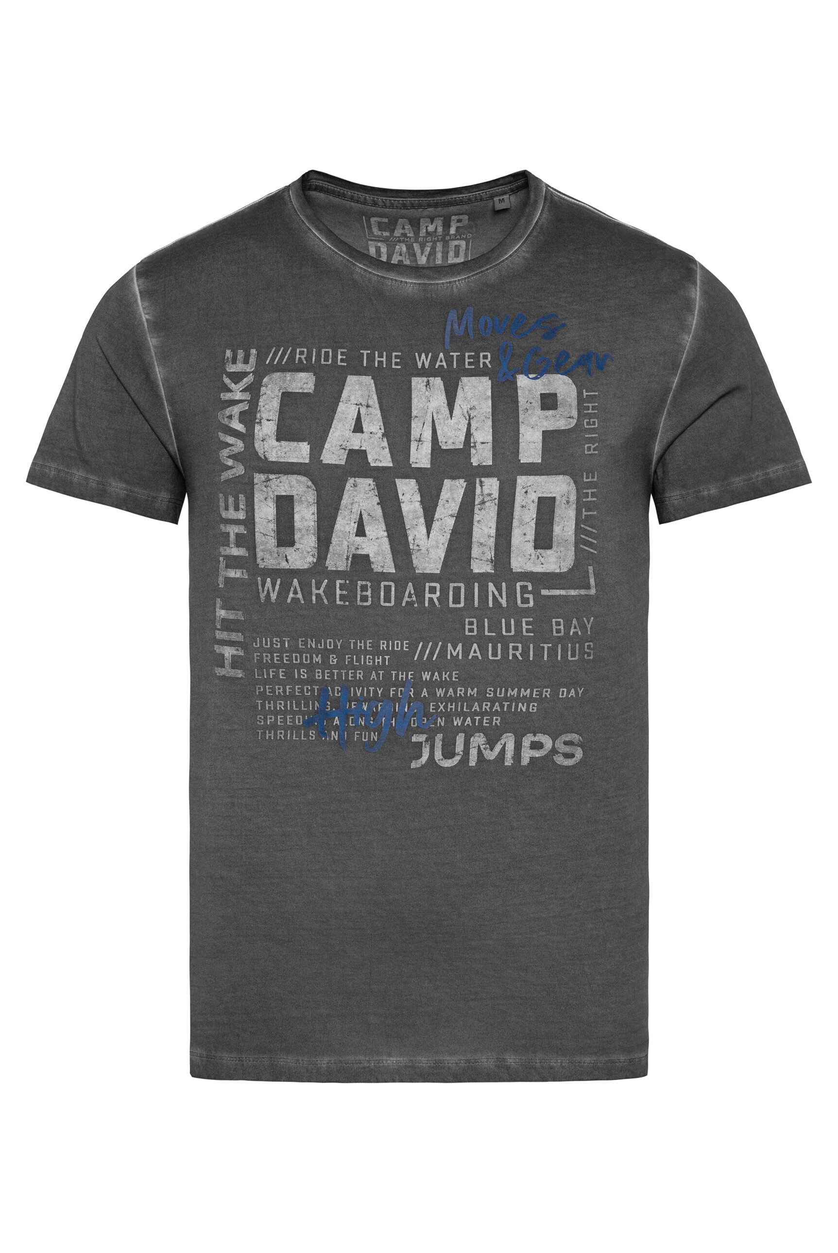 CAMP DAVID Rundhalsshirt, aus Baumwolle